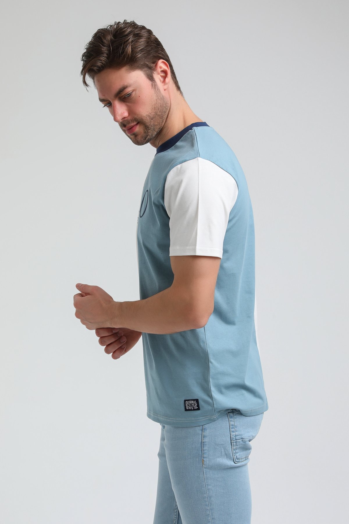 New World Polo Bisiklet Yaka Prada Slim Fit Tişört 23SSM20320