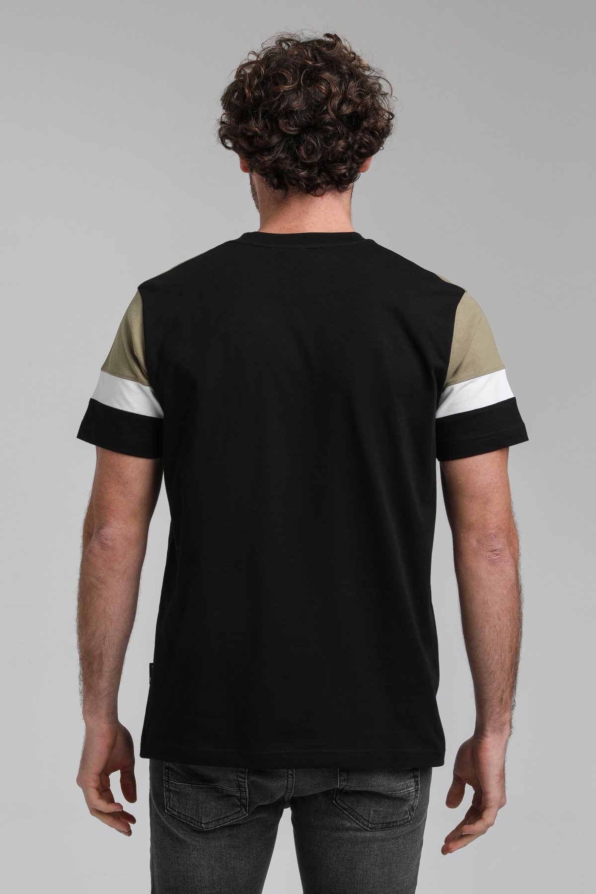 New World Polo Bisiklet Yaka Siyah Slim Fit Tişört 23SSM20322