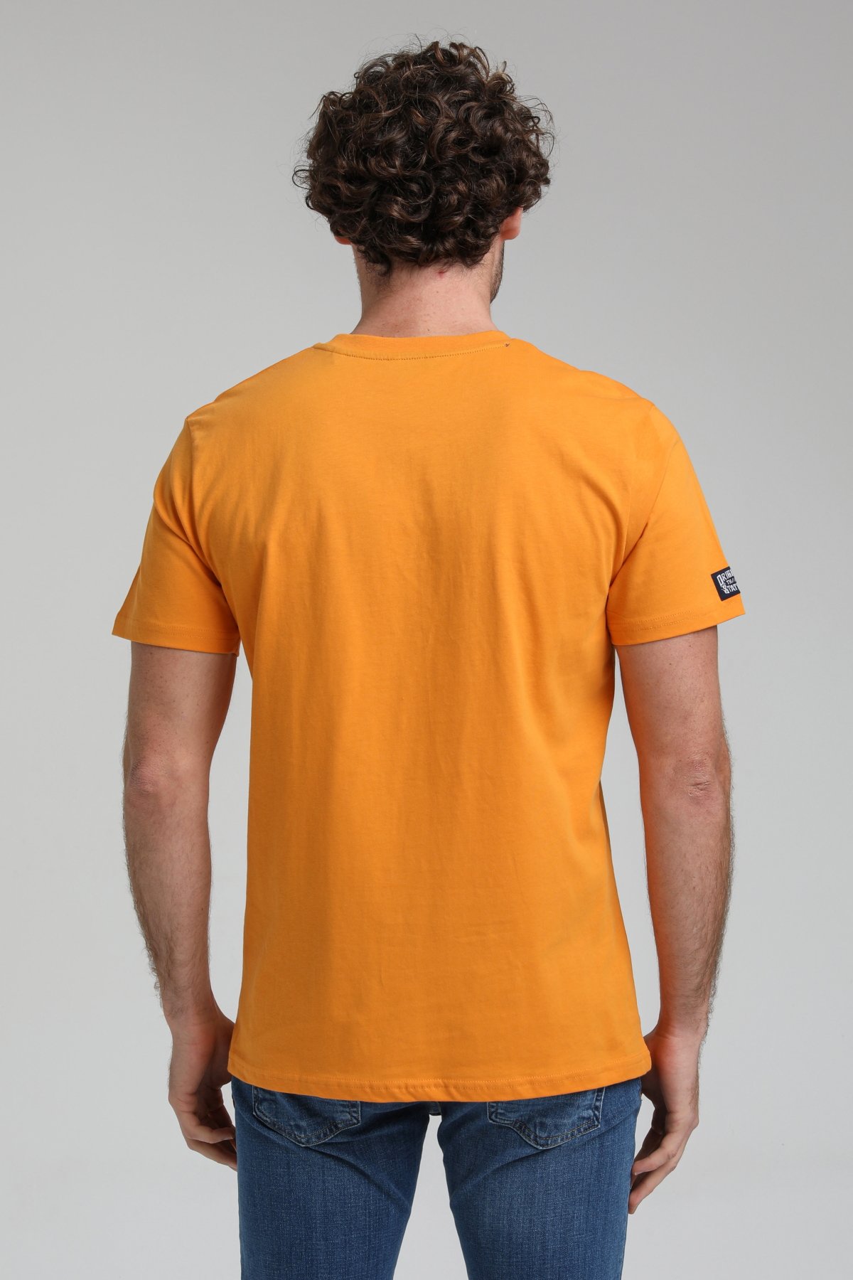 New World Polo Bisiklet Yaka Turuncu Regular Custom Tişört 23SSM20286