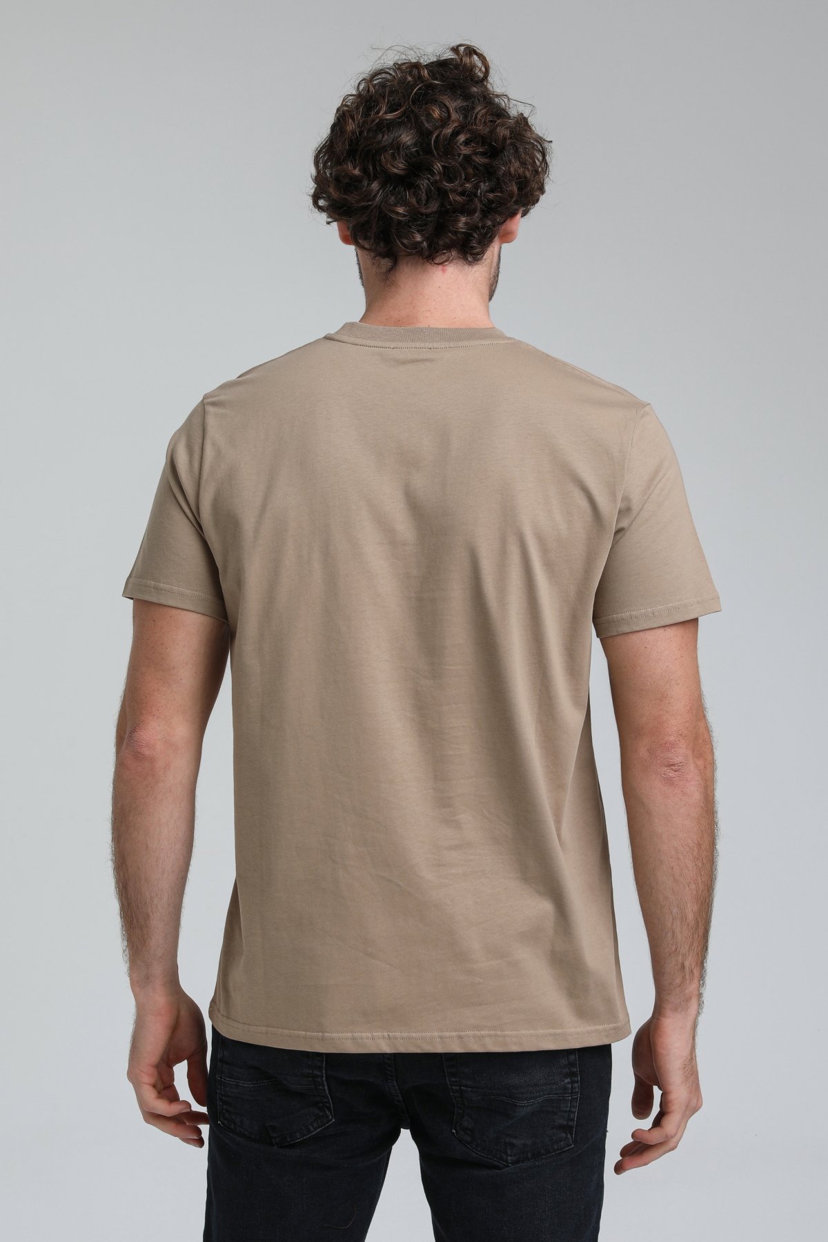 New World Polo Bisiklet Yaka Vizon Regular Custom Tişört 23SSM20311