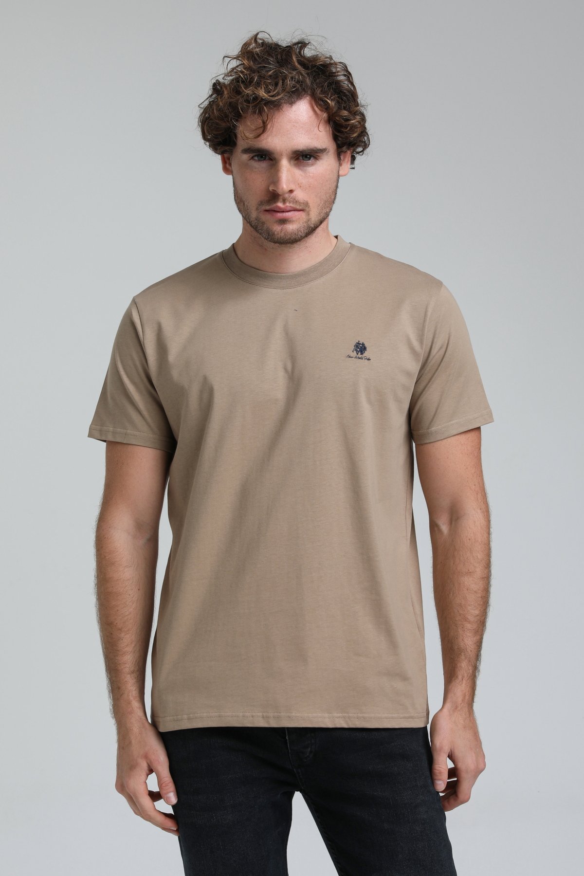 New World Polo Bisiklet Yaka Vizon Regular Custom Tişört 23SSM20311