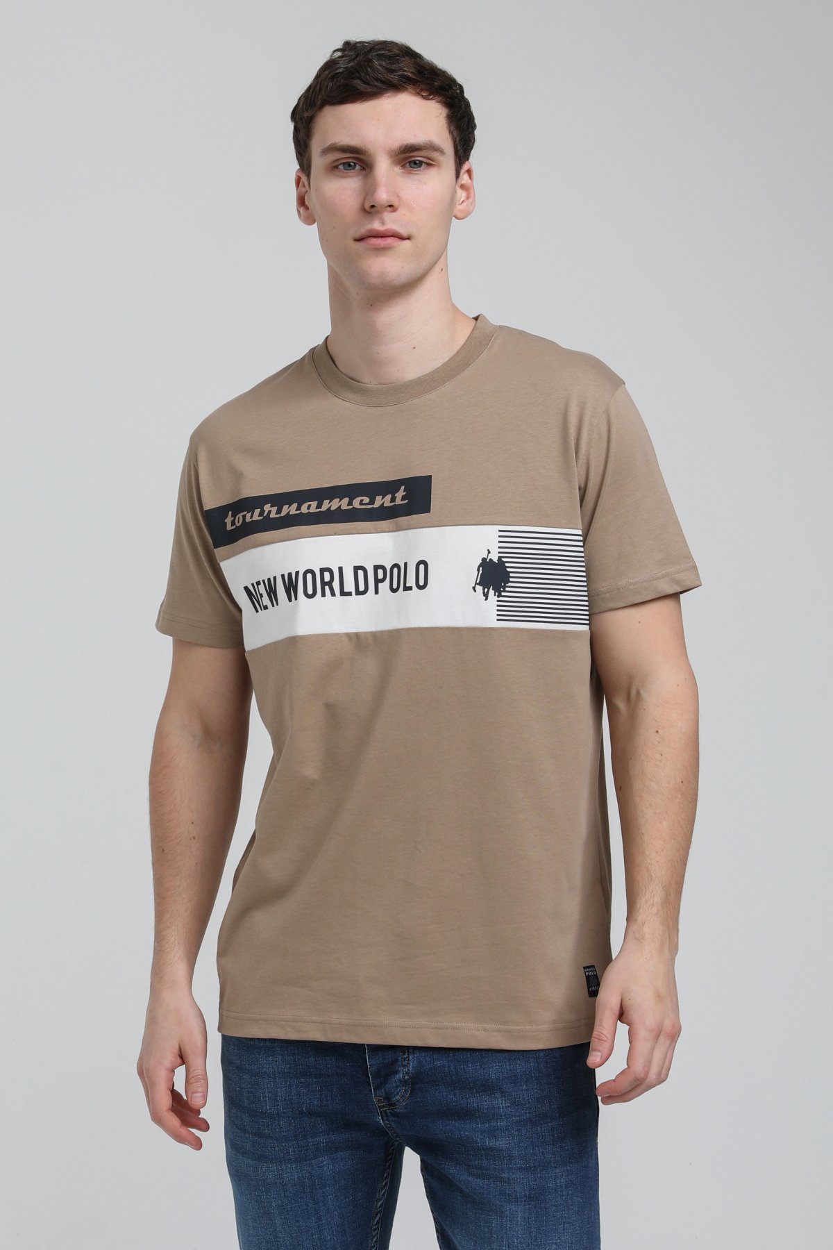New World Polo Bisiklet Yaka Vizon Slim Fit Tişört 23SSM20325
