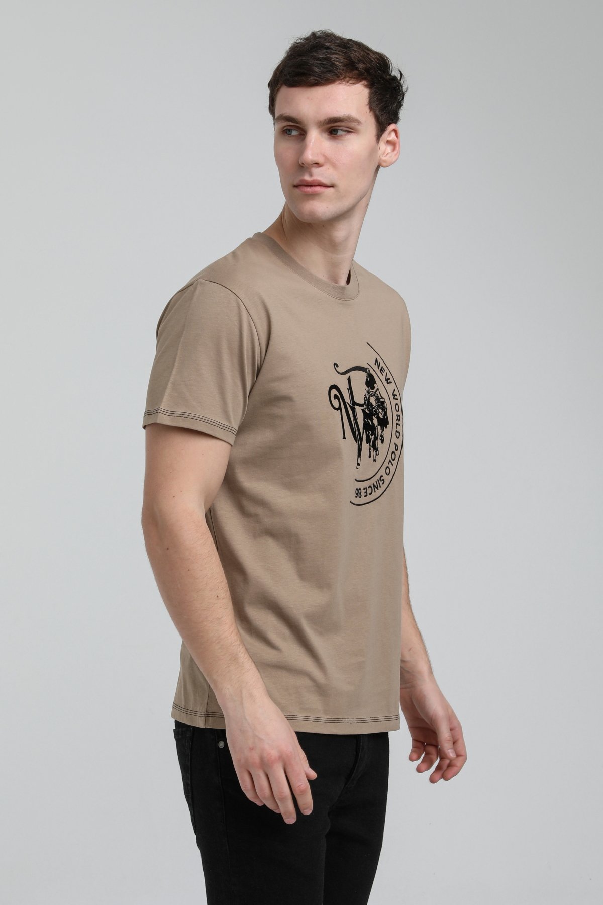 New World Polo Bisiklet Yaka Vizon Slim Fit Tişört 23SSM20293