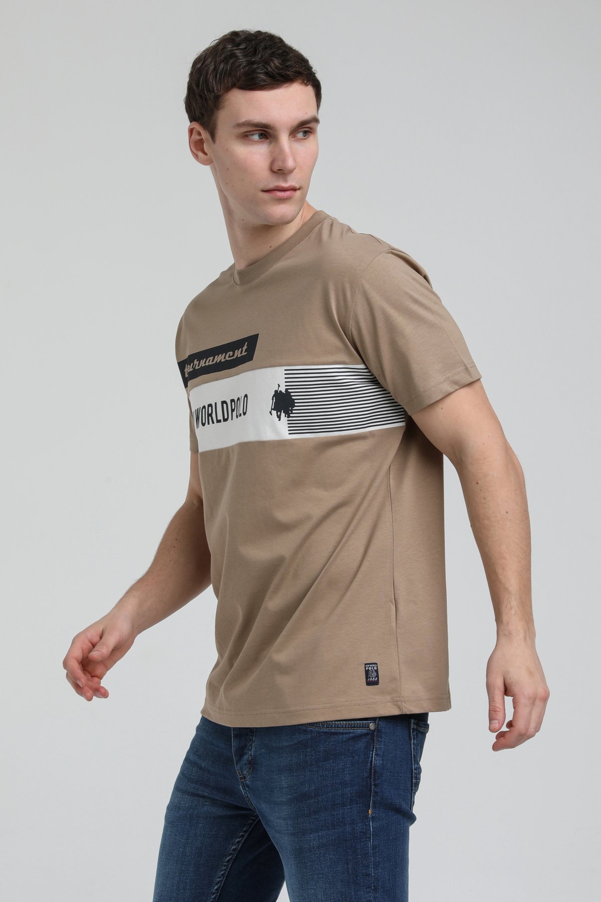 New World Polo Bisiklet Yaka Vizon Slim Fit Tişört 23SSM20325
