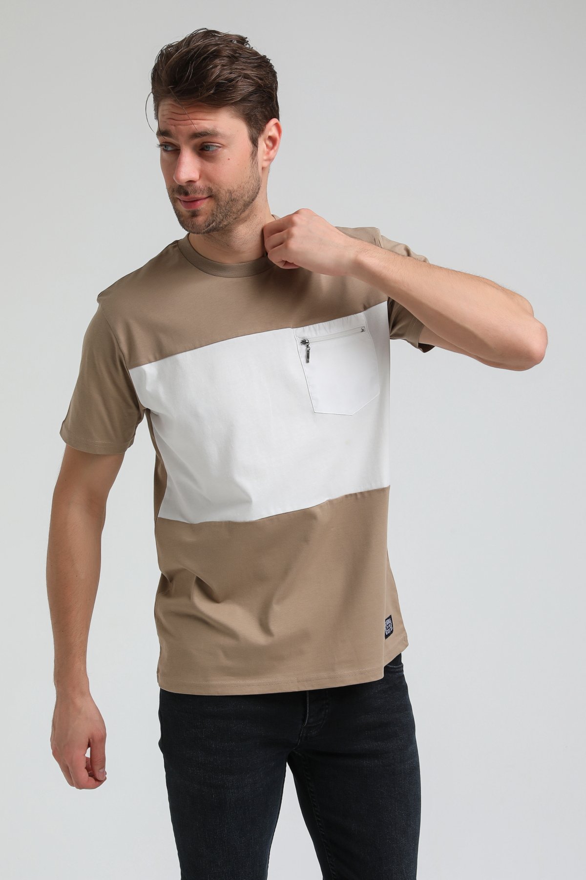 New World Polo Bisiklet Yaka Vizon Slim Fit Tişört 23SSM20321