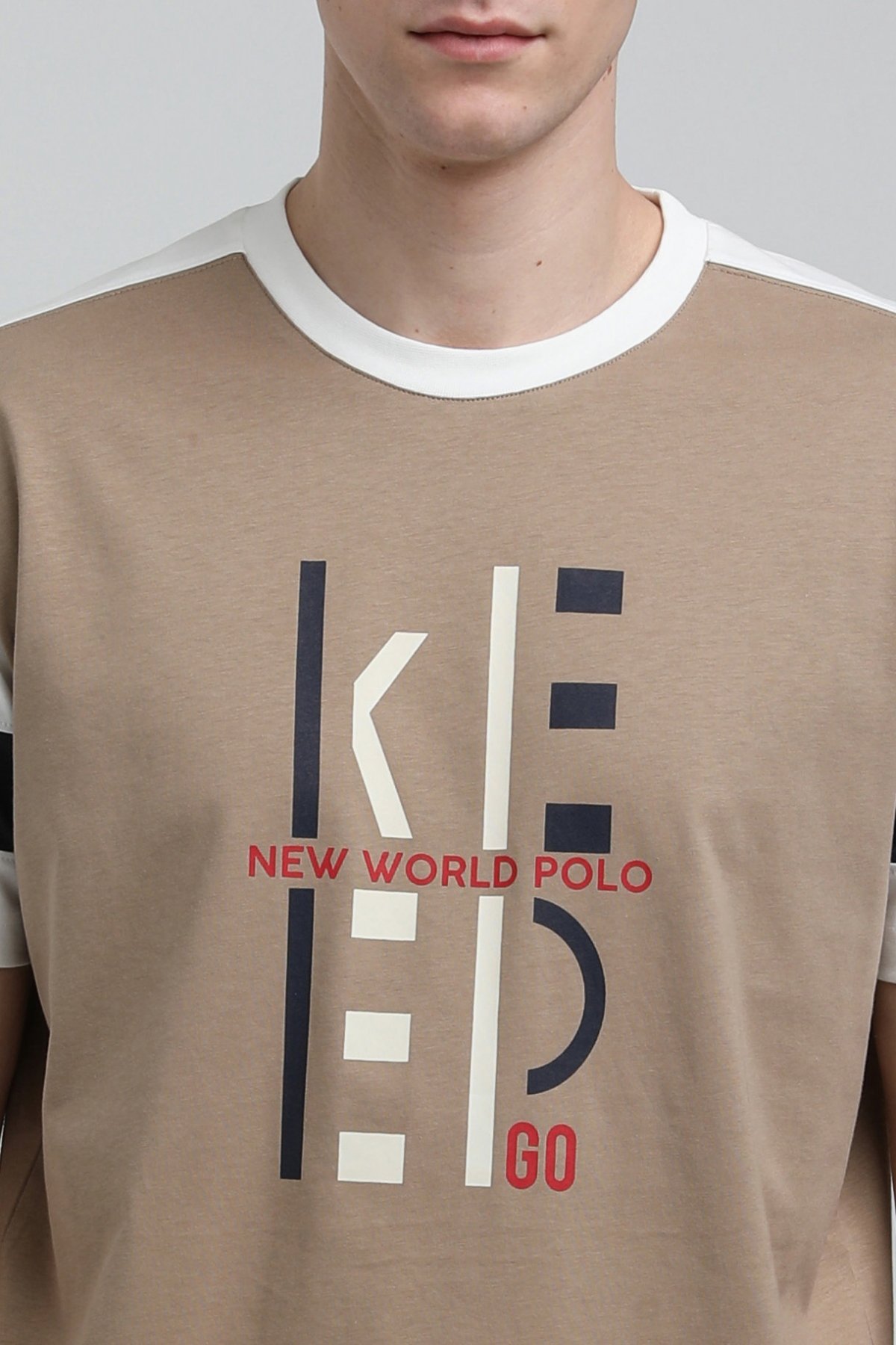 New World Polo Bisiklet Yaka Vizon Slim Fit Tişört 23SSM20323