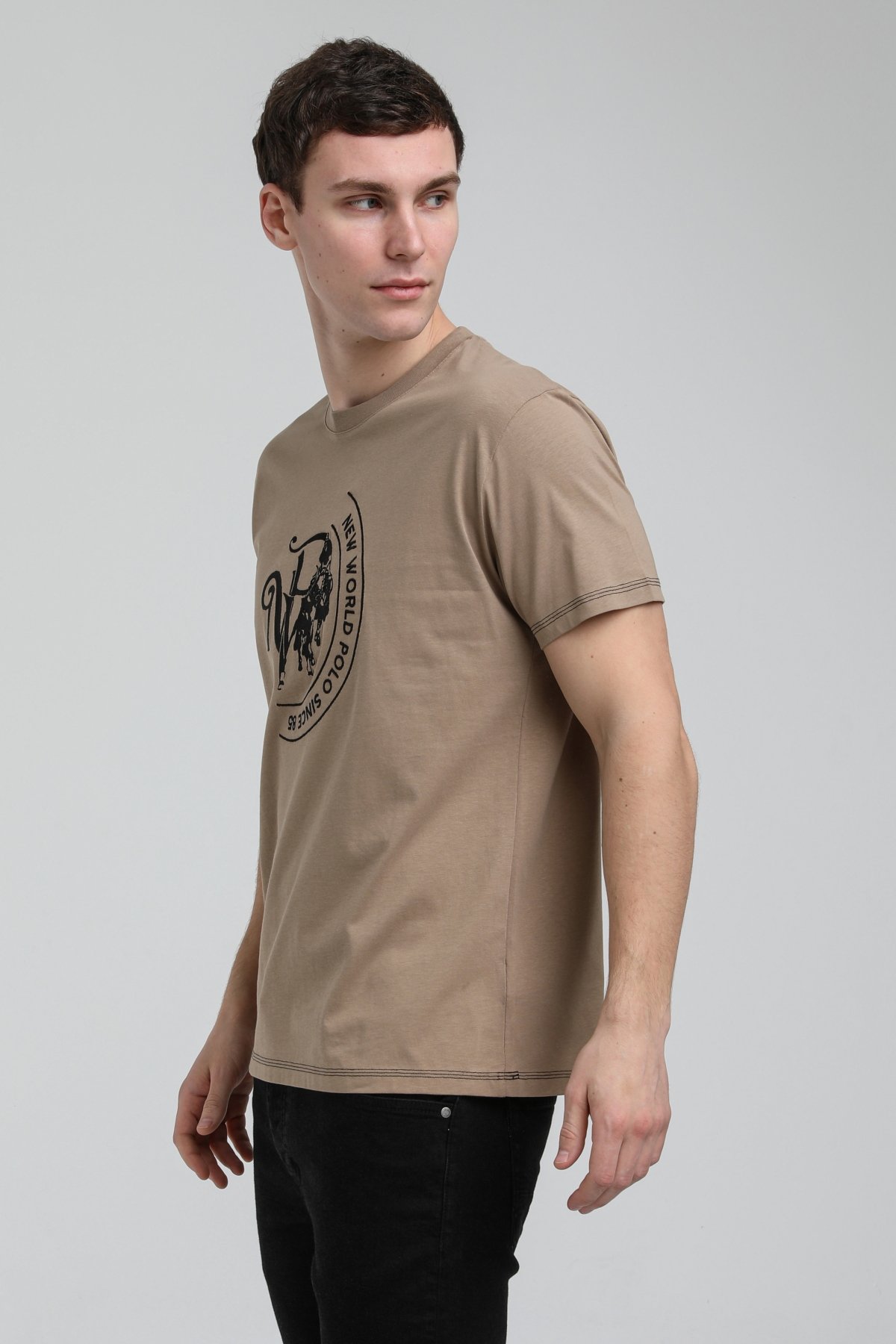 New World Polo Bisiklet Yaka Vizon Slim Fit Tişört 23SSM20293
