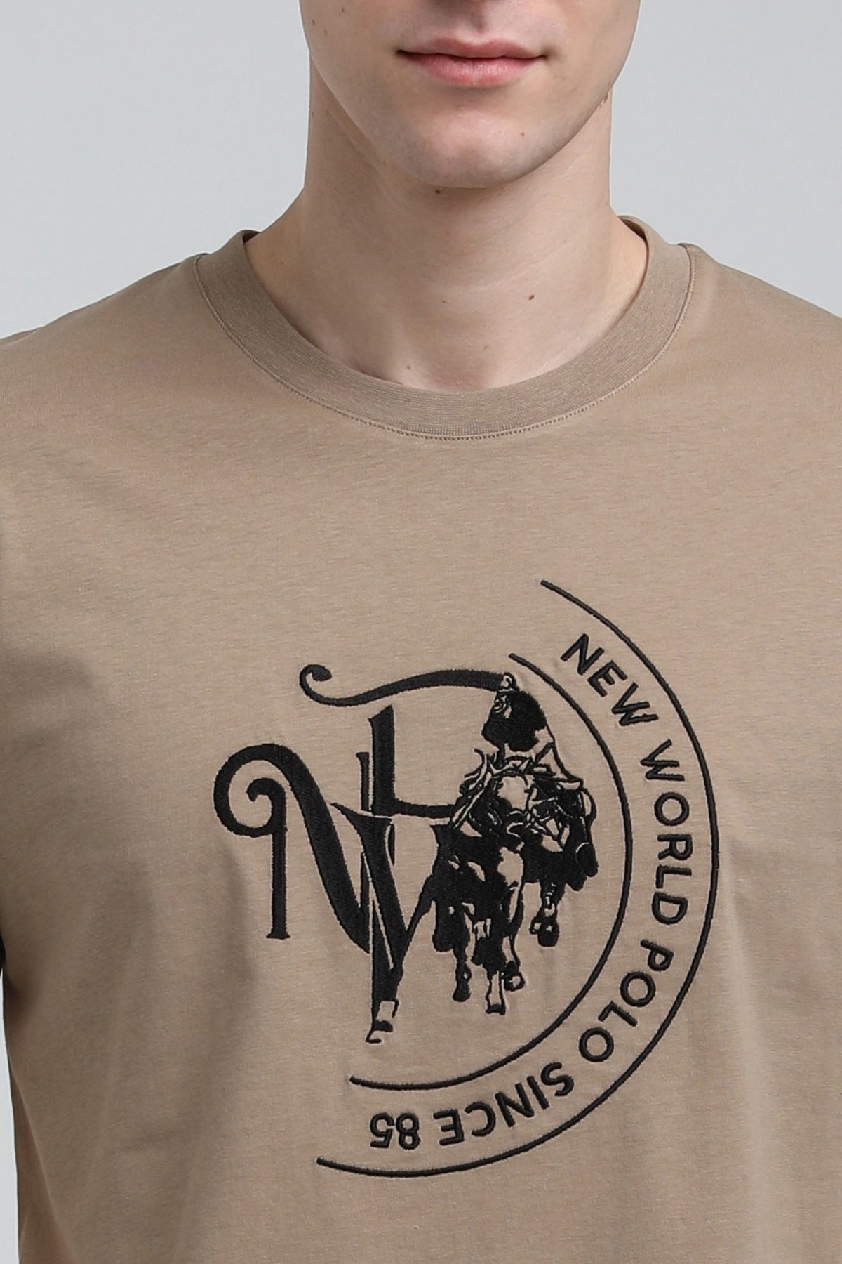New World Polo Bisiklet Yaka Vizon Slim Fit Tişört 23SSM20293