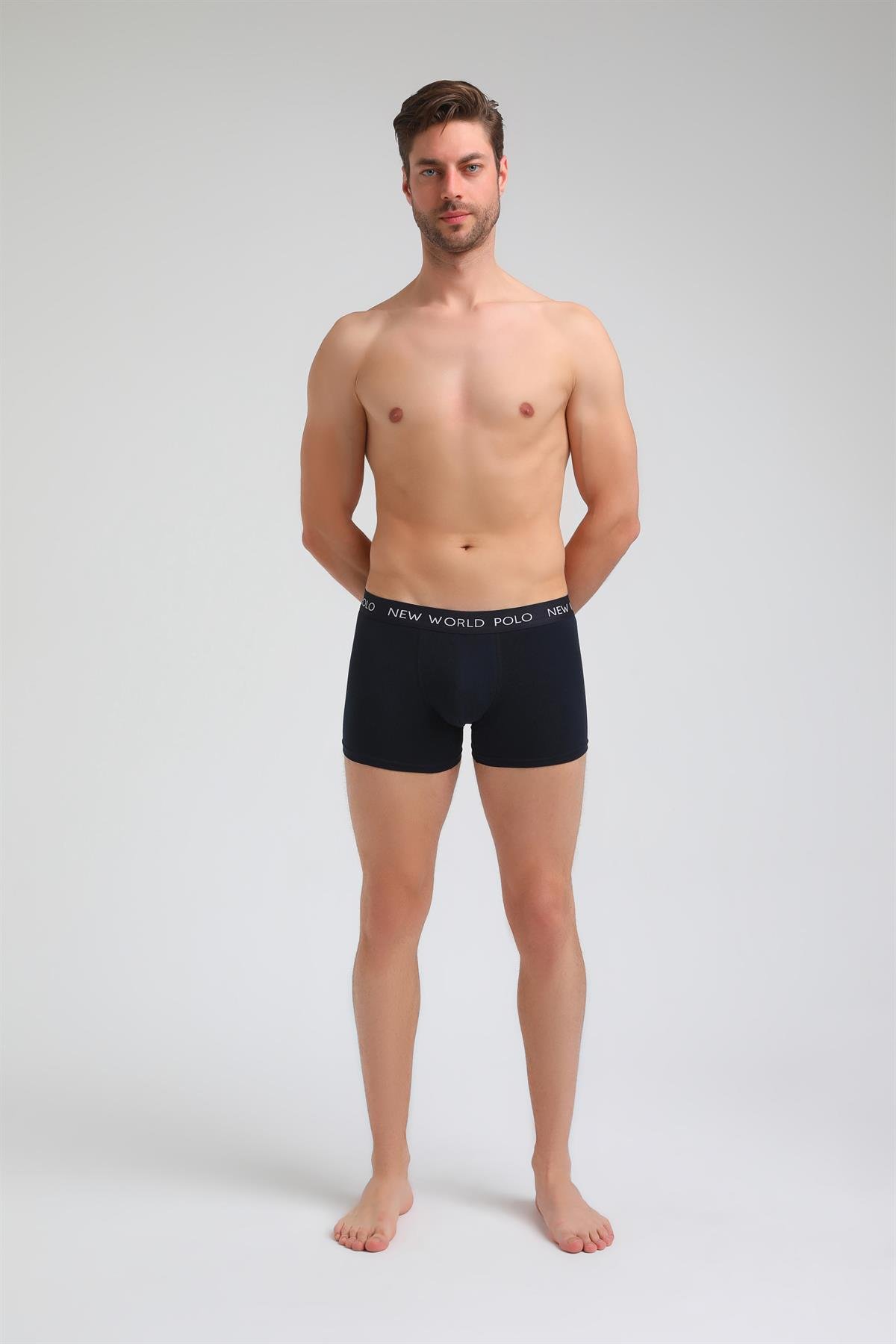 New World Polo Boxer Lacivert Slim Fit Boxer 23SSM1001