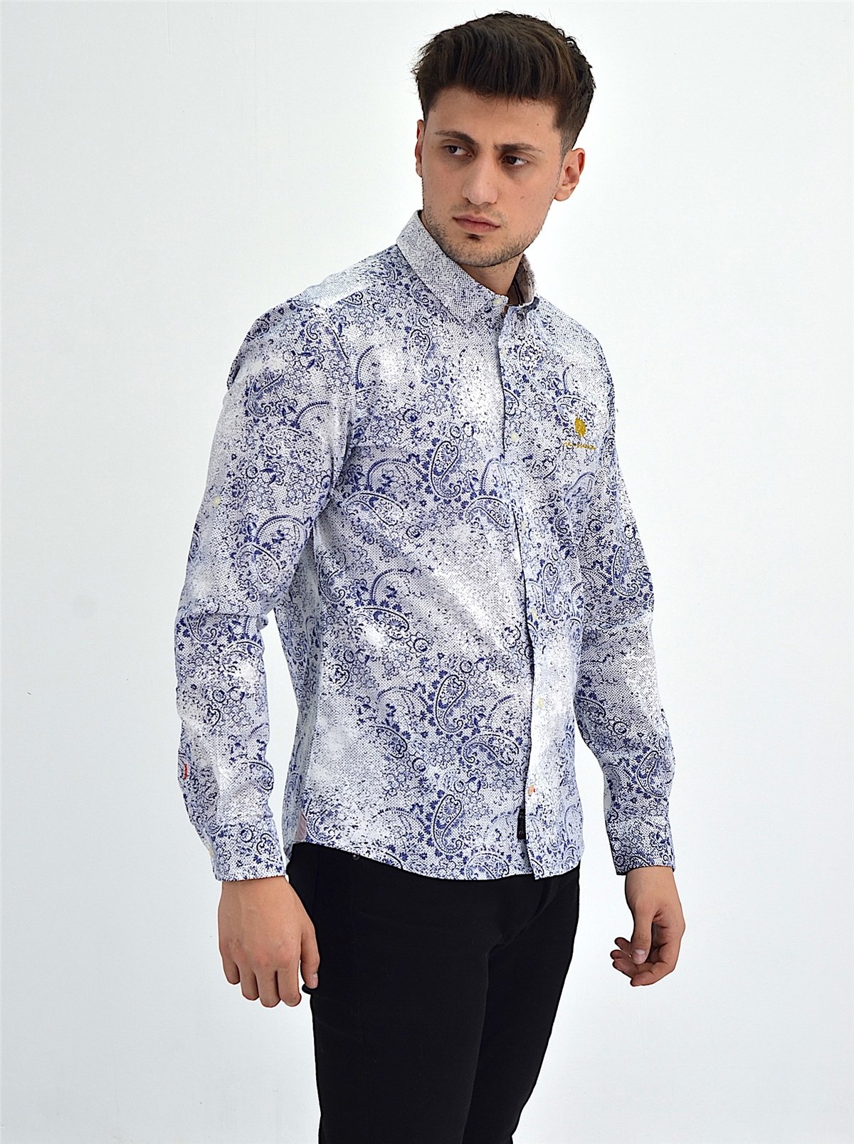 New World Polo Gömlek Beyaz Slim Fit  30021