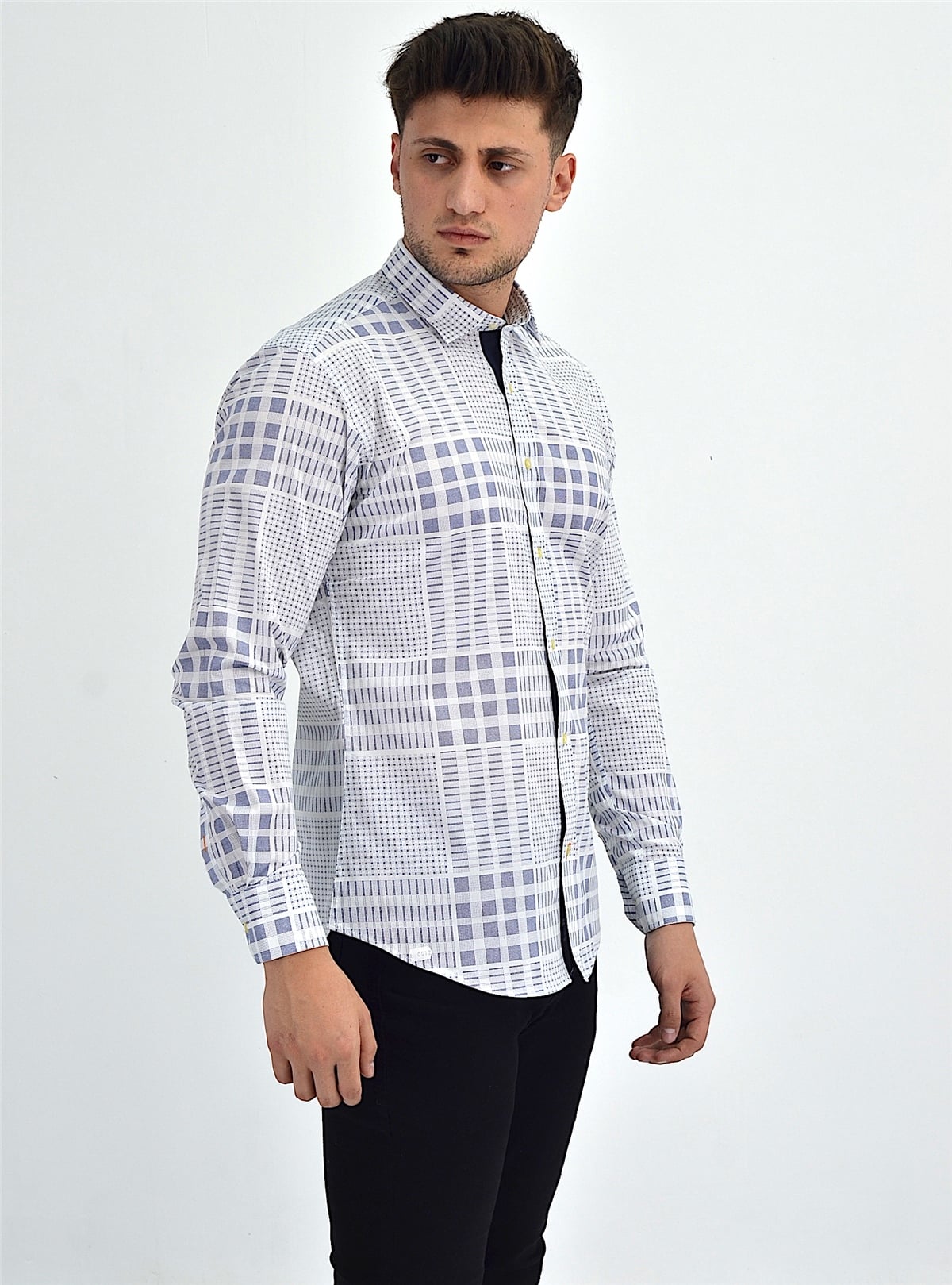 New World Polo Gömlek Beyaz Slim Fit  30006