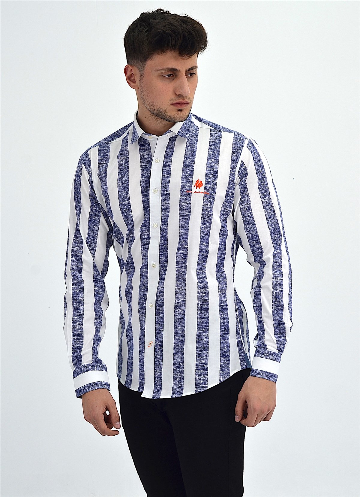 New World Polo Gömlek Beyaz Slim Fit  30008