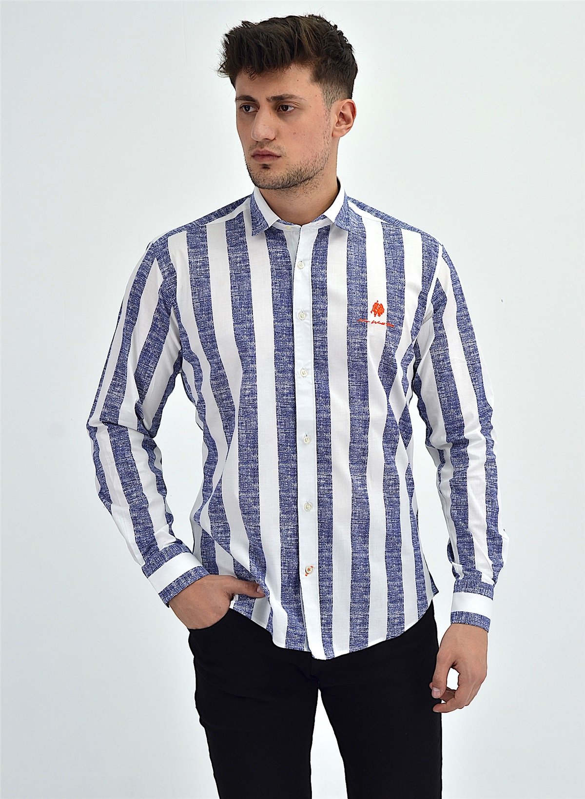 New World Polo Gömlek Beyaz Slim Fit  30008