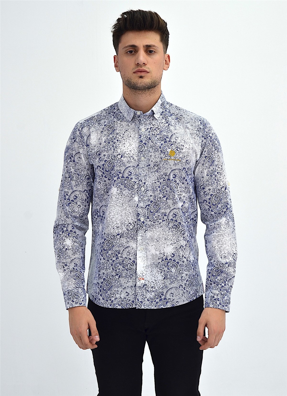New World Polo Gömlek Beyaz Slim Fit  30021