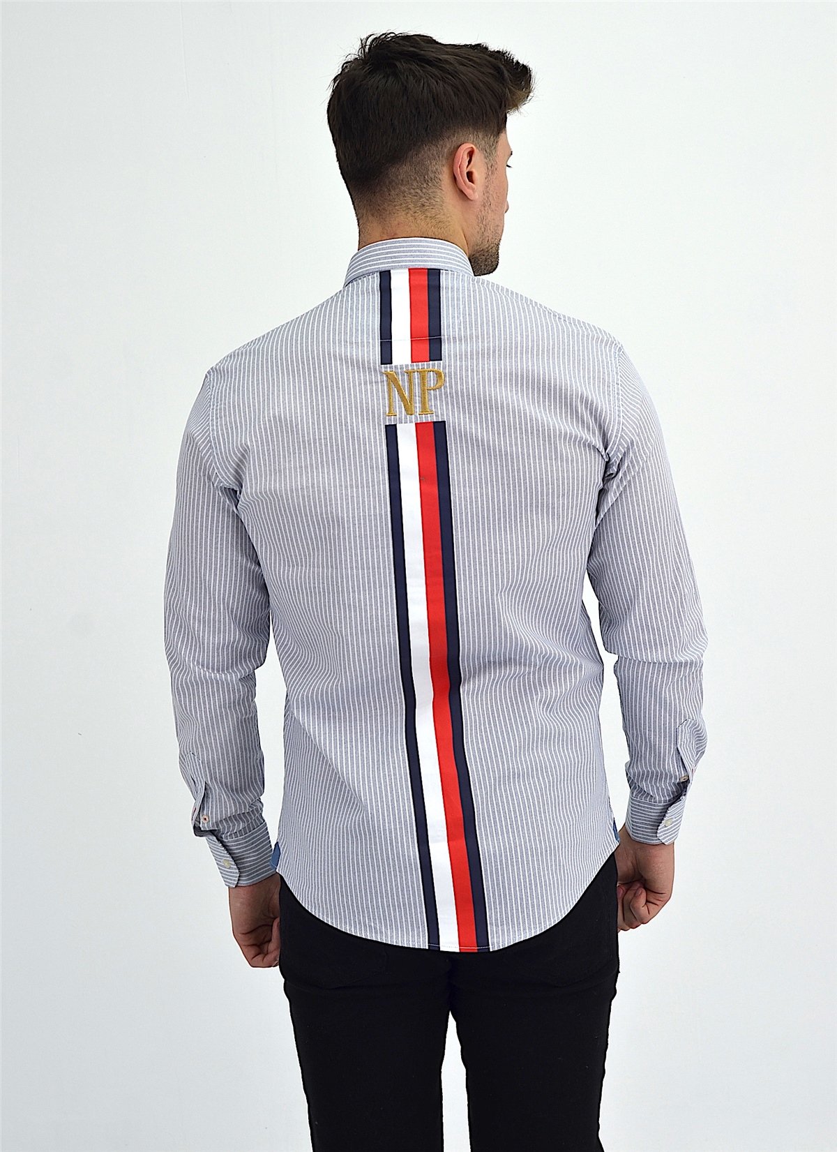 New World Polo Gömlek Gri Slim Fit  30010
