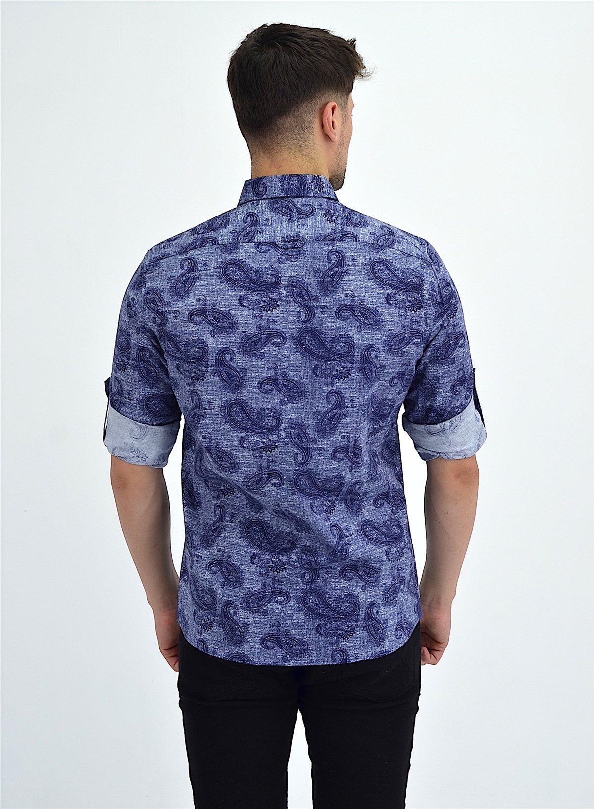 New World Polo Gömlek İndigo Slim Fit  30020