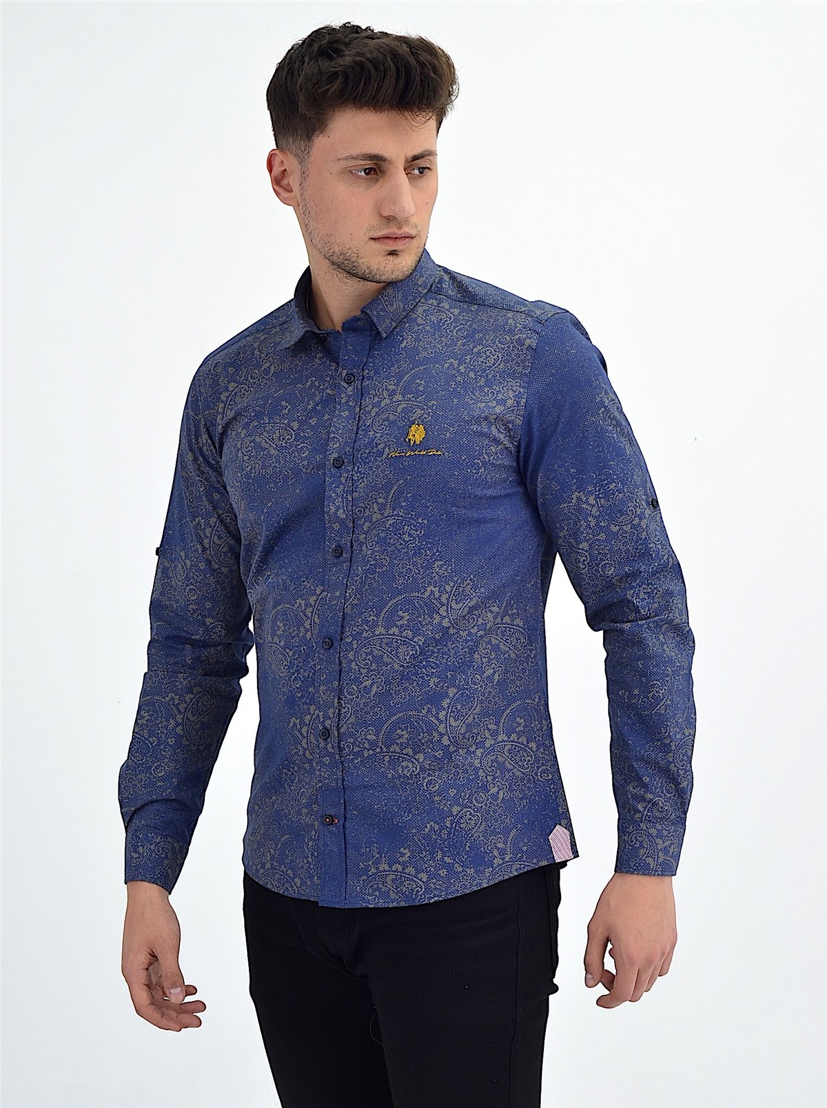 New World Polo Gömlek İndigo Slim Fit  30021