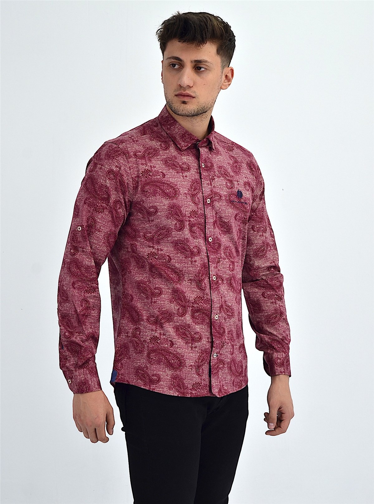 New World Polo Gömlek Kırmızı Slim Fit  30020