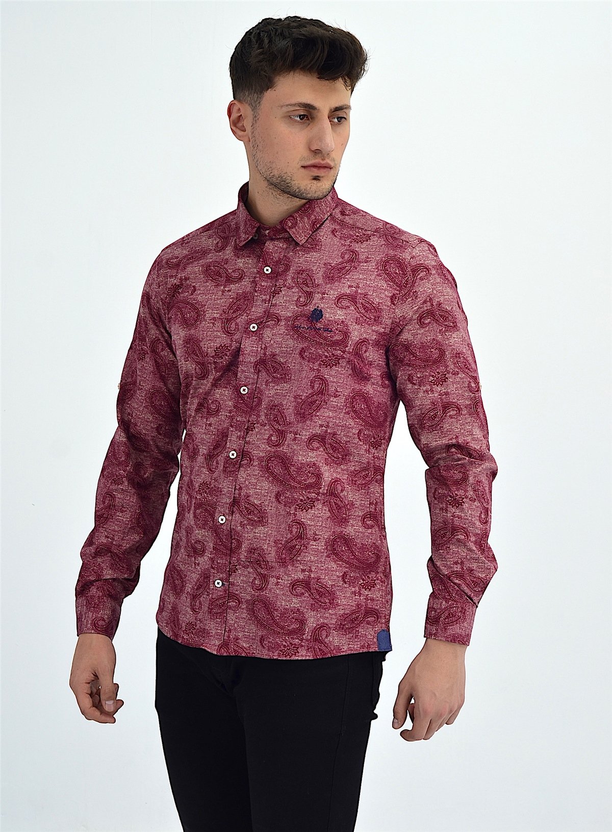 New World Polo Gömlek Kırmızı Slim Fit  30020