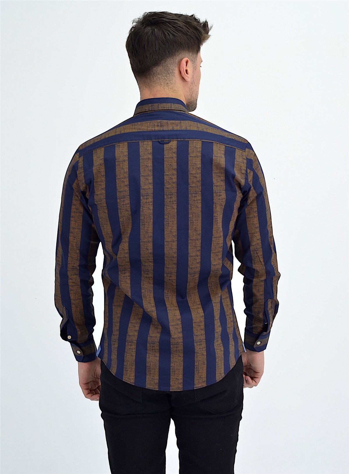 New World Polo Gömlek Lacivert Slim Fit  30008
