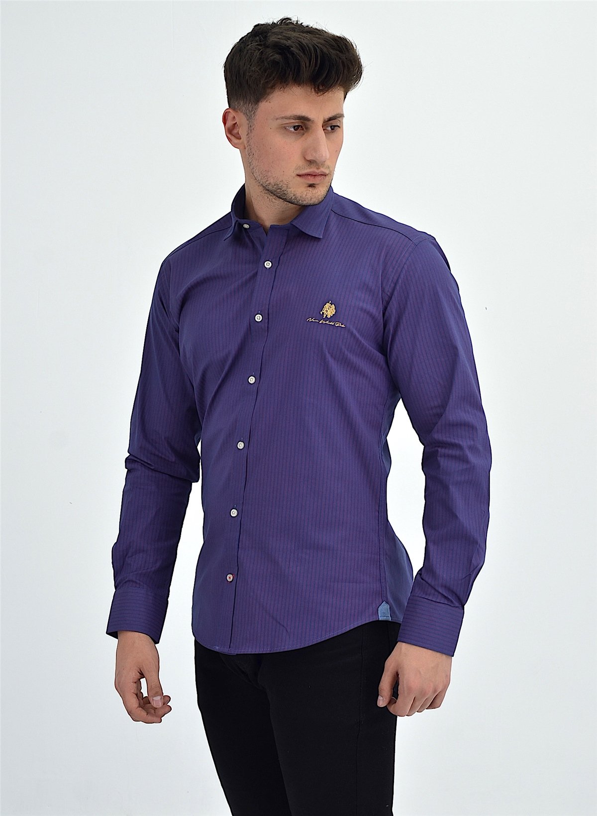New World Polo Gömlek Mavi Slim Fit  30010