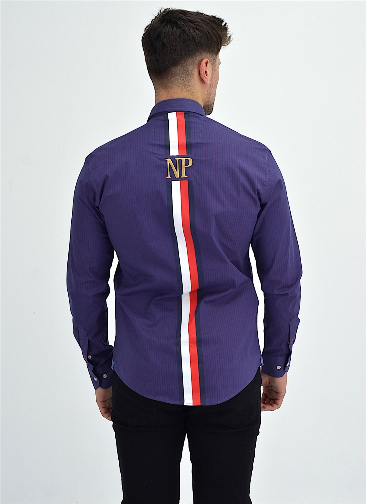 New World Polo Gömlek Mavi Slim Fit  30010