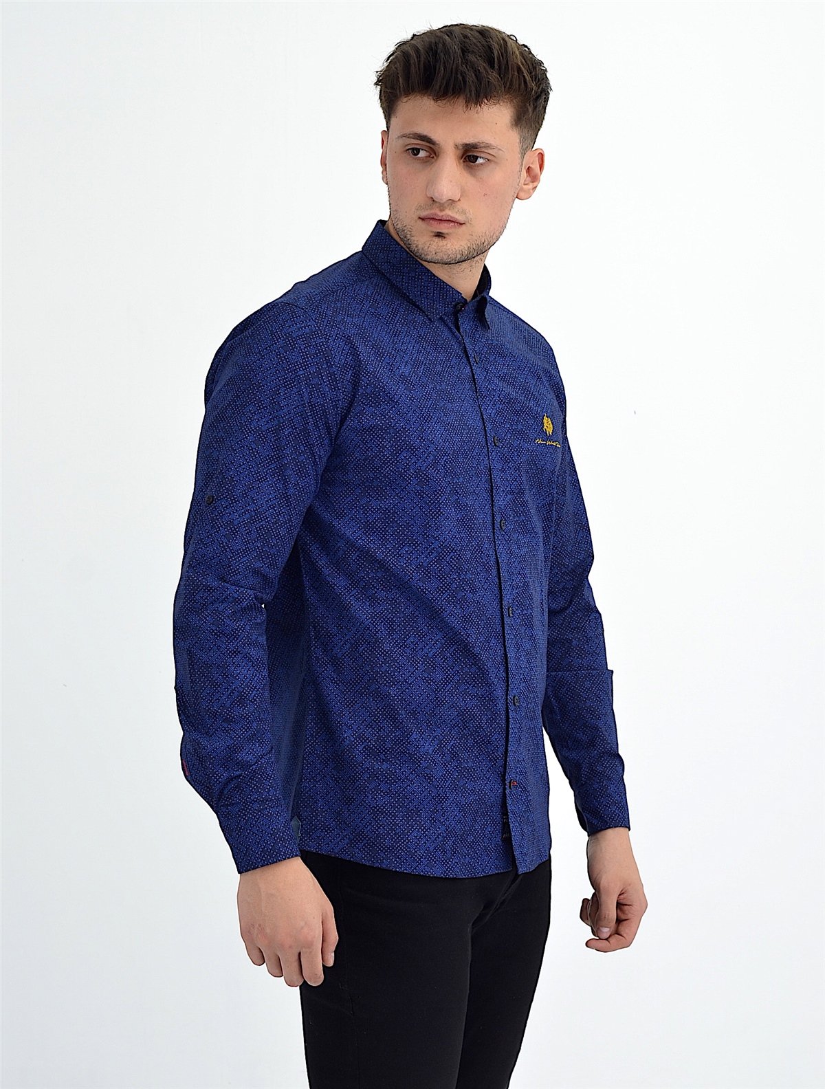 New World Polo Gömlek Saks Slim Fit  30022