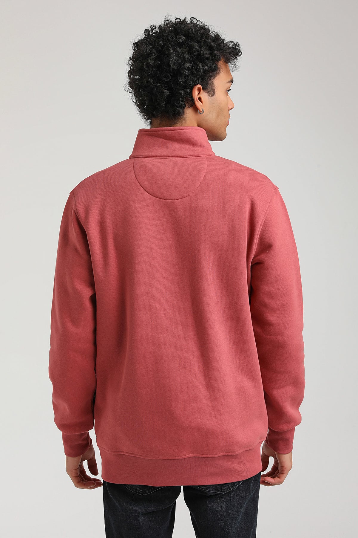 New World Polo Kapşonlu Kestane Slim Fit Hoodie 23FWM64065