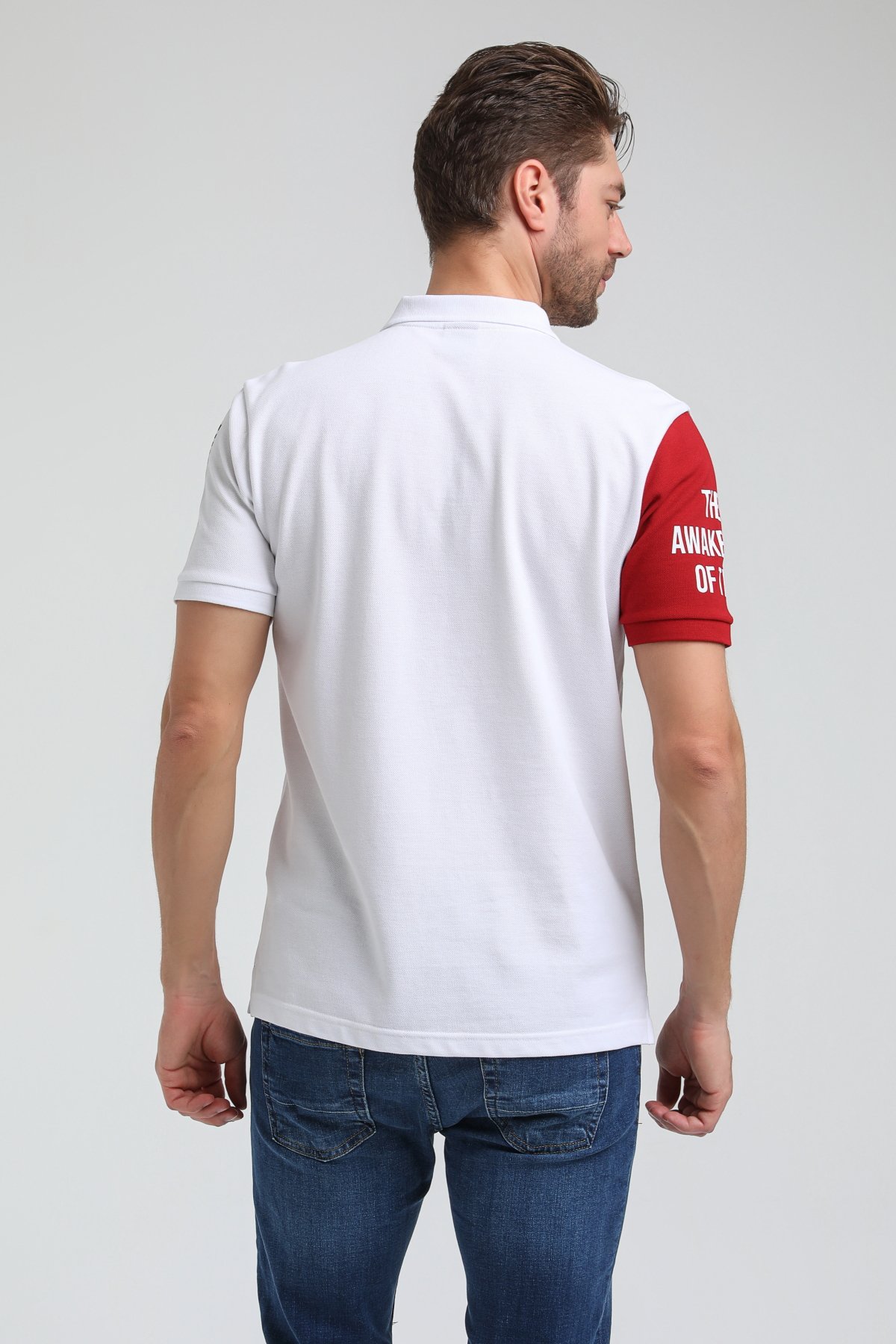 New World Polo Polo Yaka Beyaz Slim Fit Polo 23SSM10259