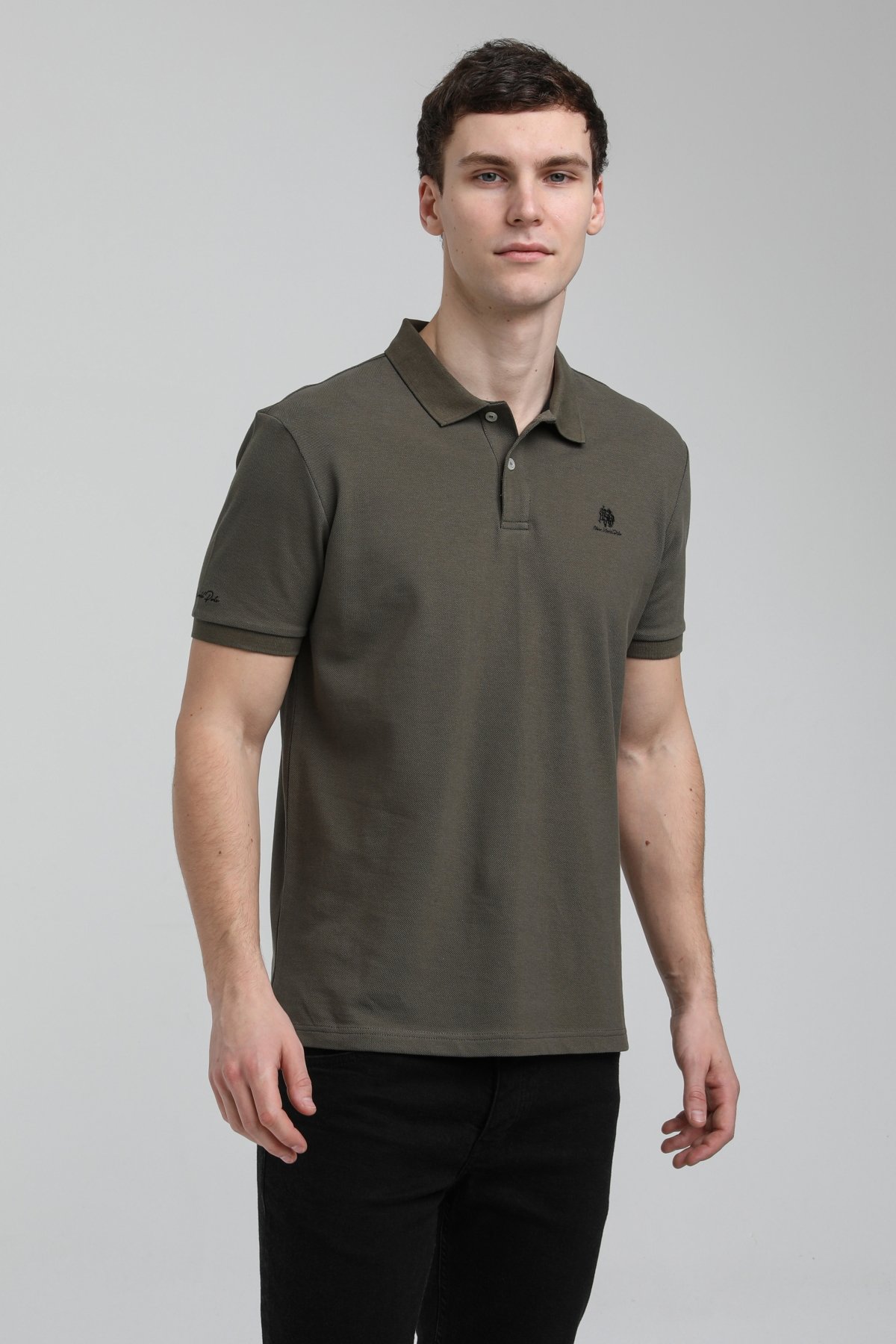 New World Polo Polo Yaka Haki Regular Custom Polo 23SSM10248