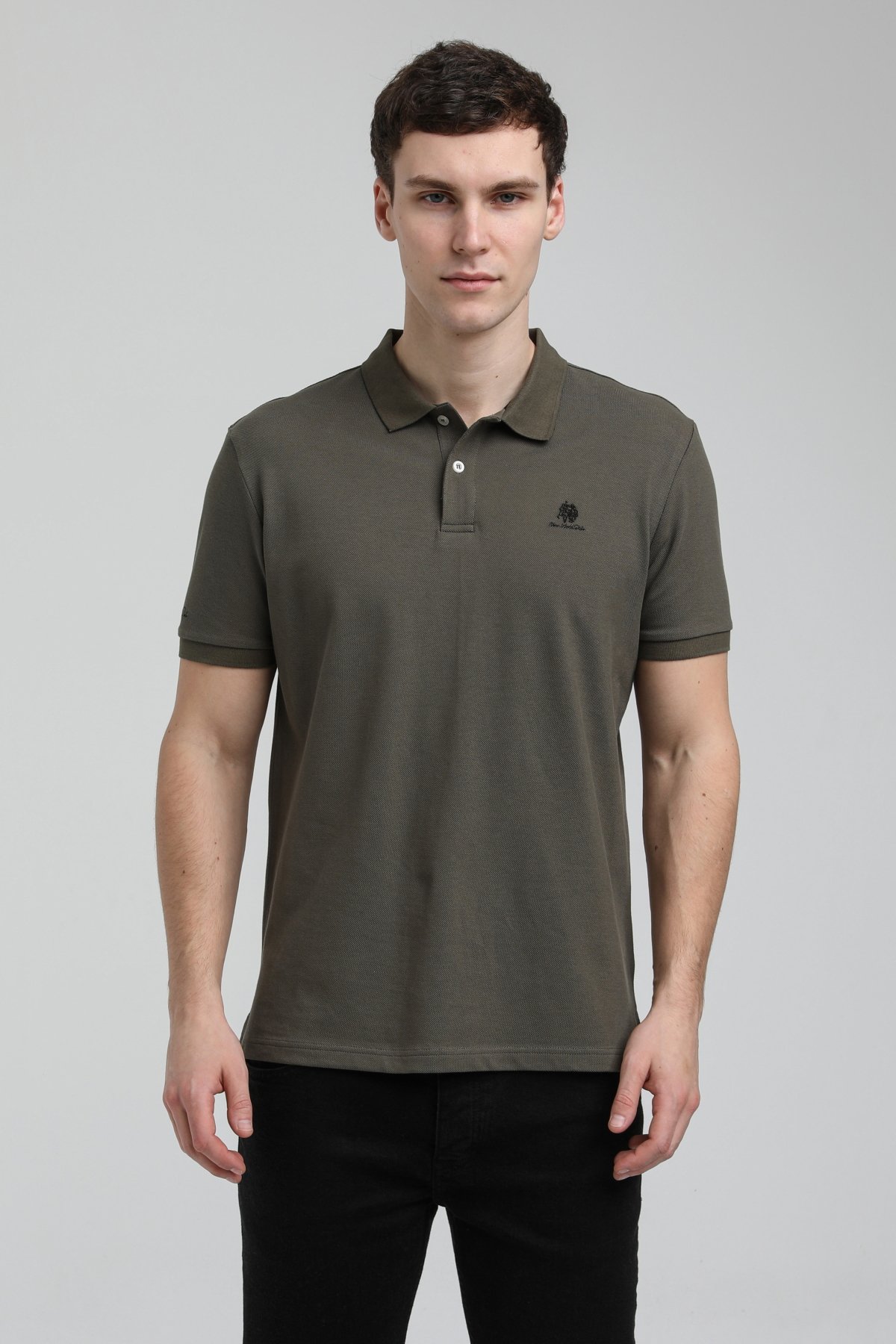 New World Polo Polo Yaka Haki Regular Custom Polo 23SSM10248