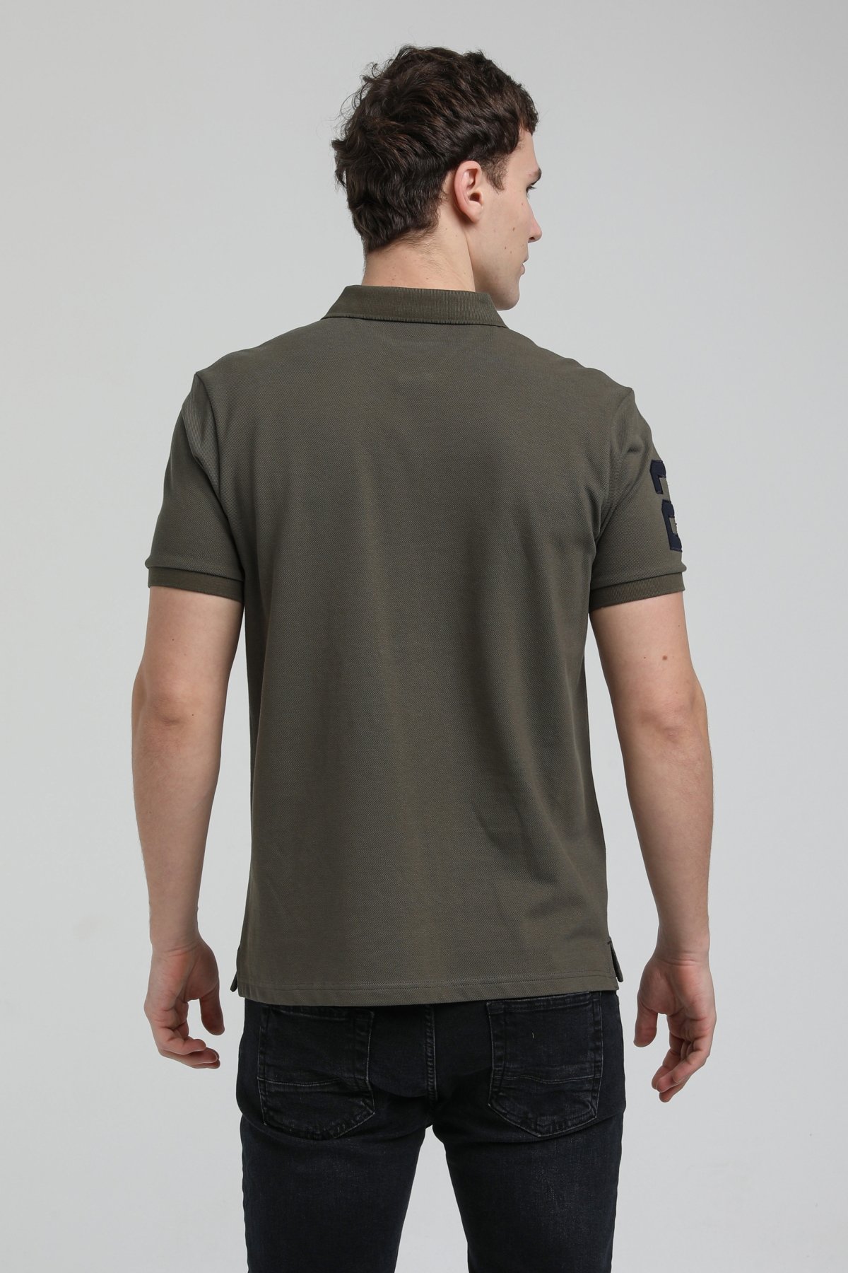 New World Polo Polo Yaka Haki Regular Custom Polo 23SSM10253
