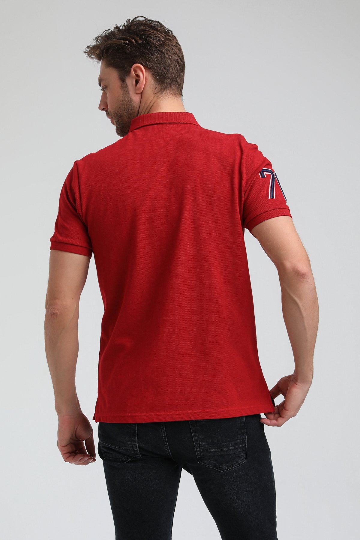 New World Polo Polo Yaka Kırmızı Regular Custom Polo 23SSM10254