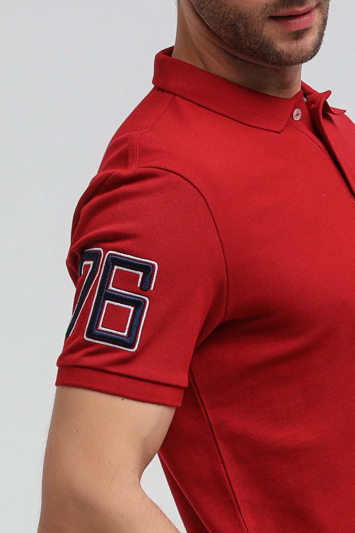 New World Polo Polo Yaka Kırmızı Regular Custom Polo 23SSM10254