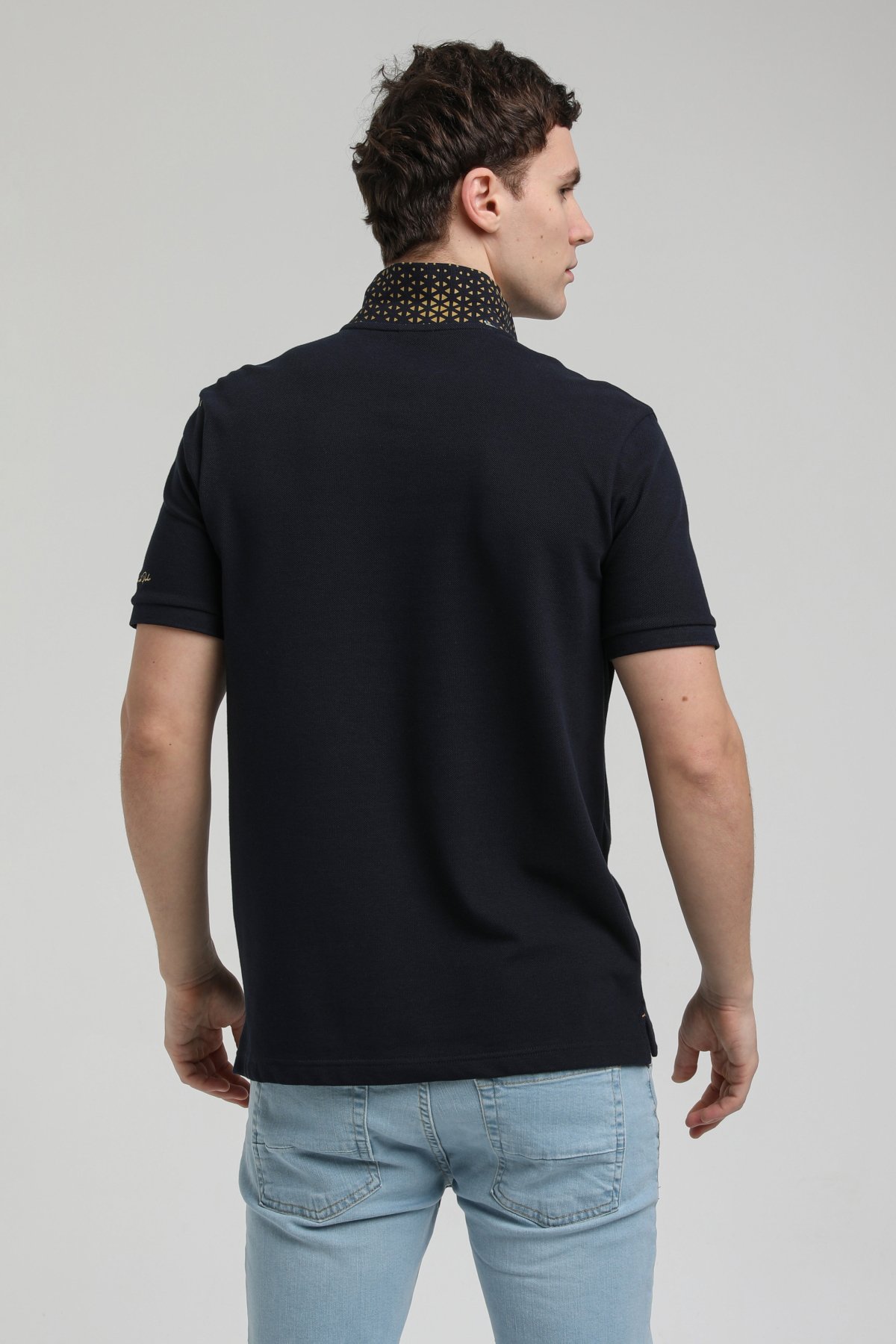 New World Polo Polo Yaka Lacivert Regular Custom Polo 23SSM10251