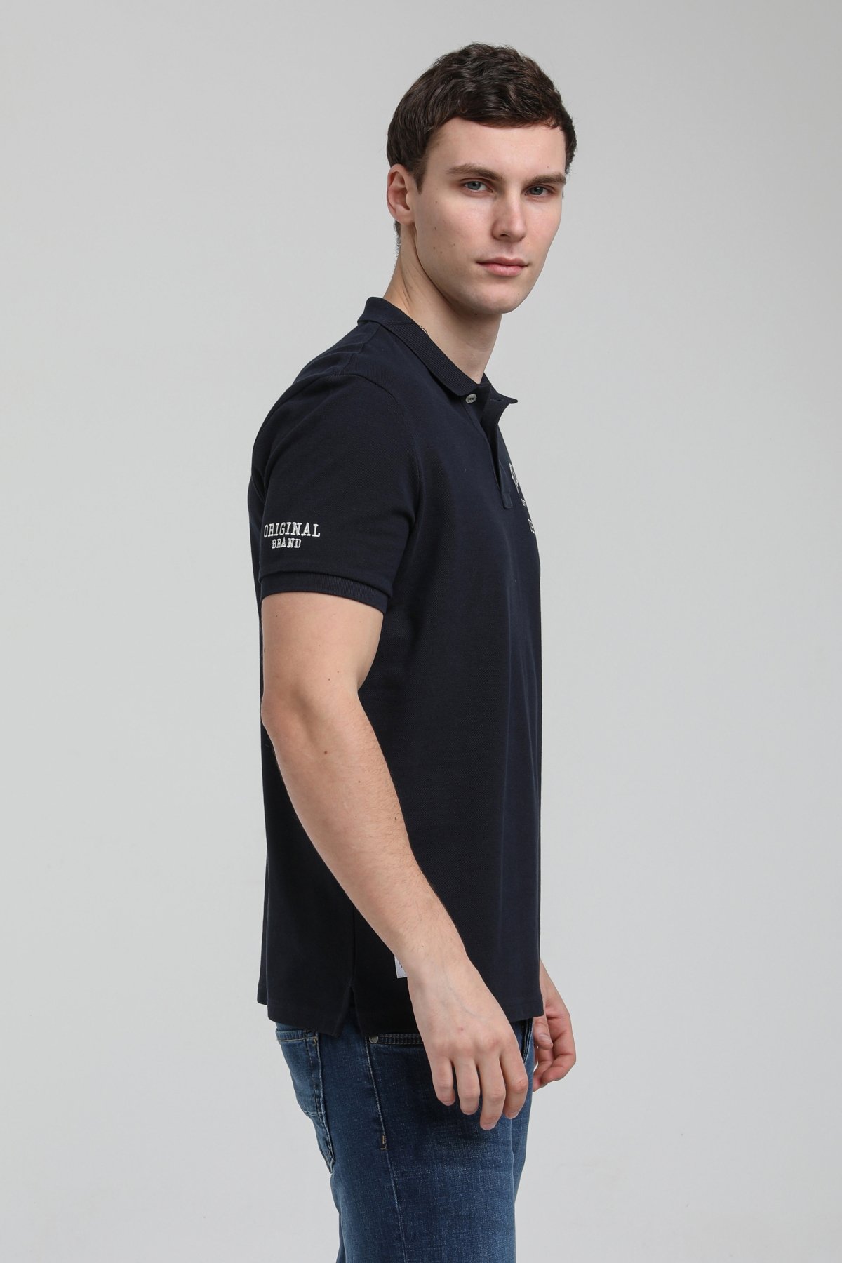 New World Polo Polo Yaka Lacivert Regular Custom Polo 23SSM10250
