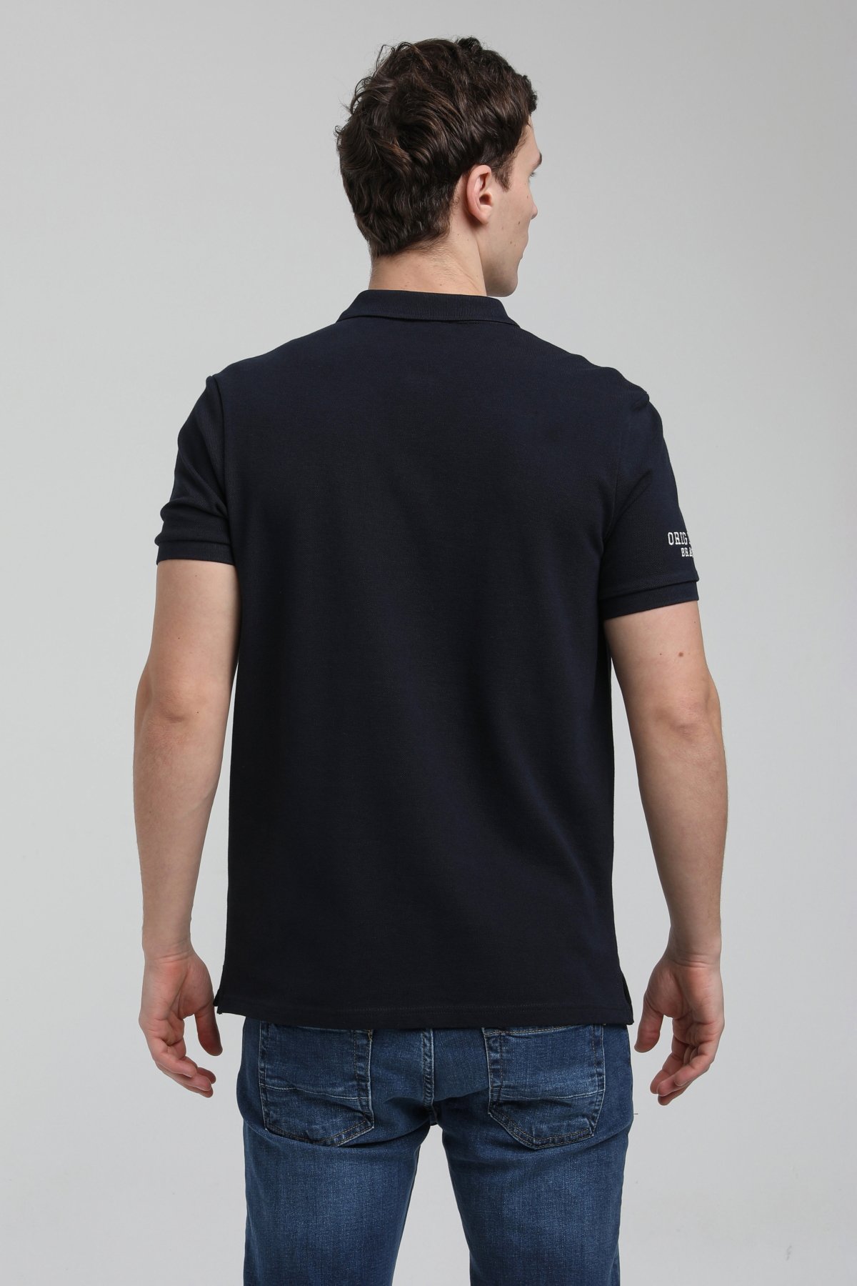 New World Polo Polo Yaka Lacivert Regular Custom Polo 23SSM10250