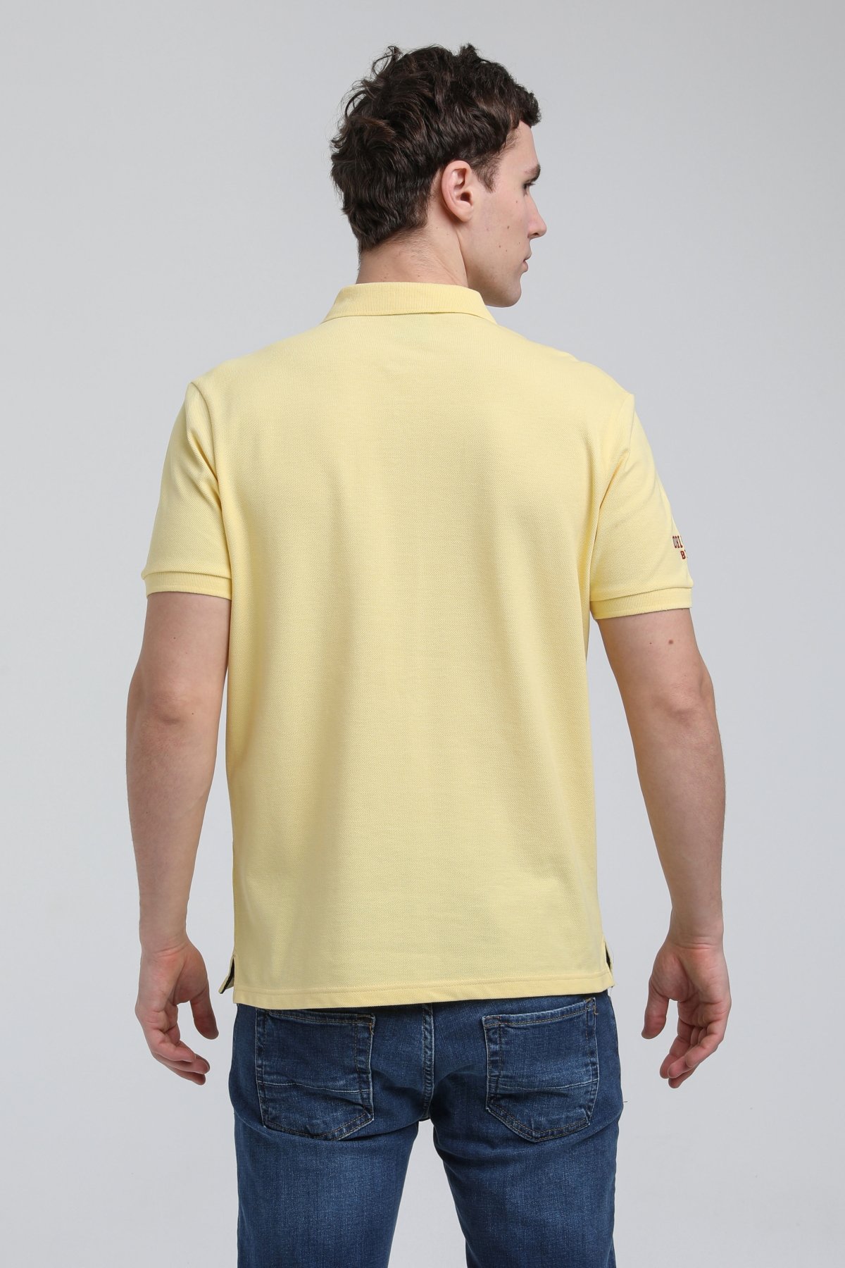 New World Polo Polo Yaka Sarı Regular Custom Polo 23SSM10250