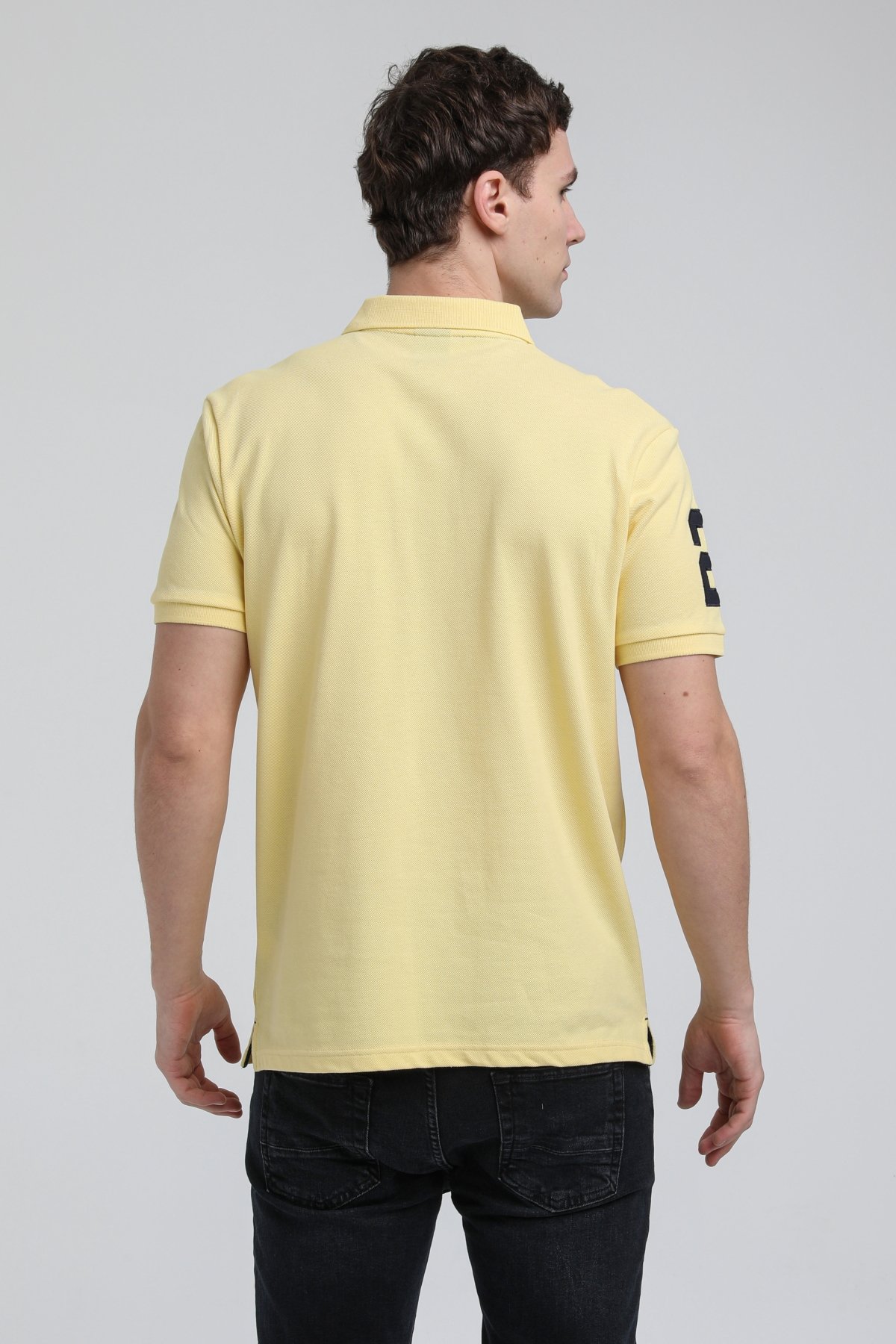 New World Polo Polo Yaka Sarı Regular Custom Polo 23SSM10253