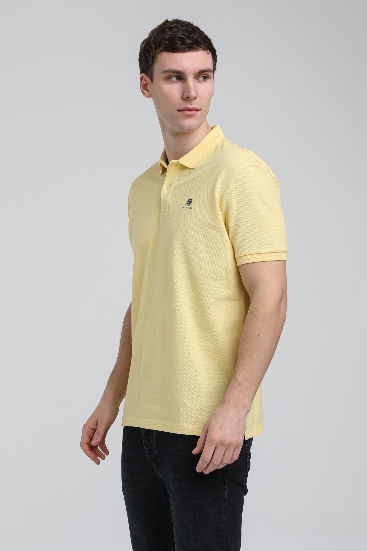 New World Polo Polo Yaka Sarı Regular Custom Polo 23SSM10248