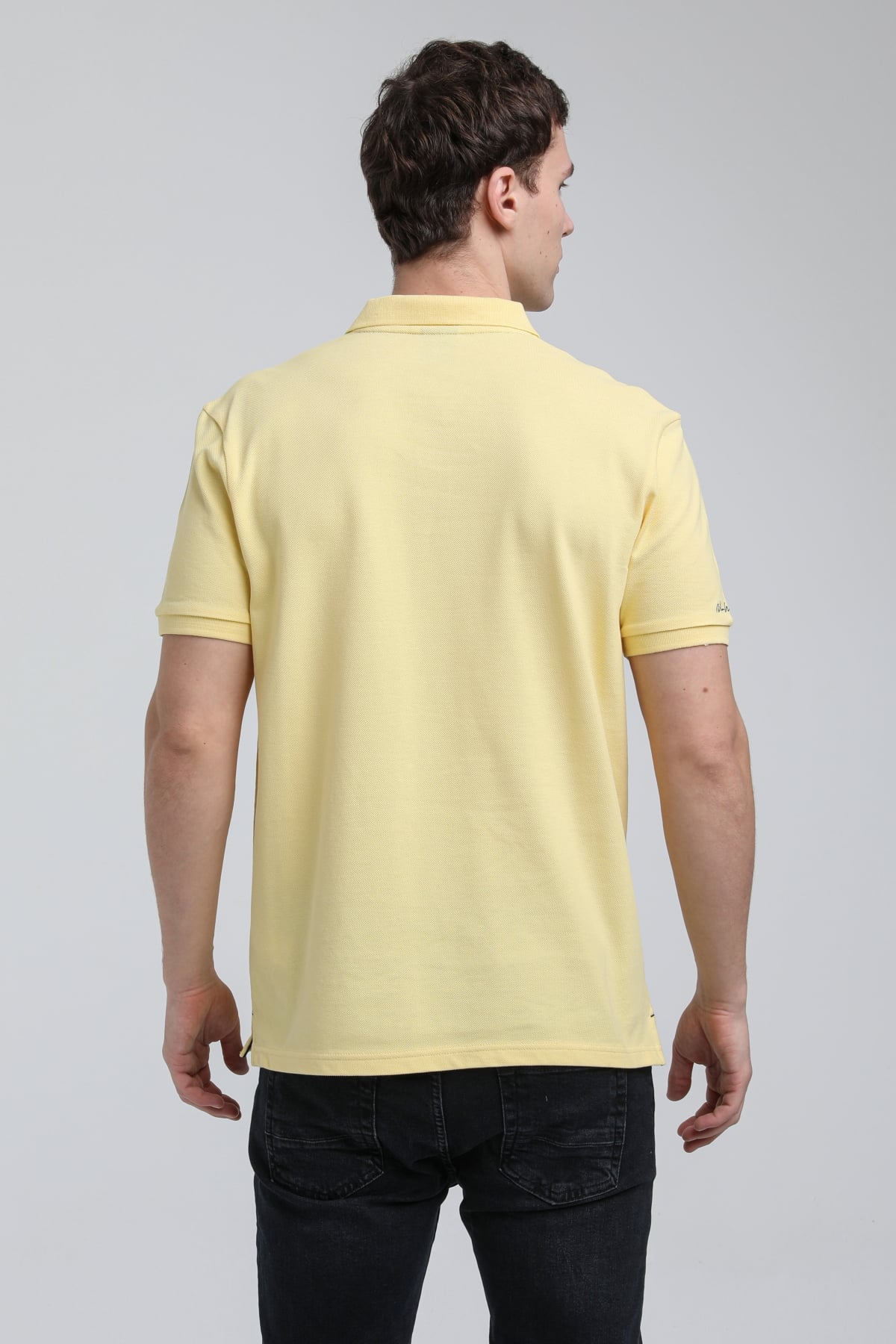 New World Polo Polo Yaka Sarı Regular Custom Polo 23SSM10248