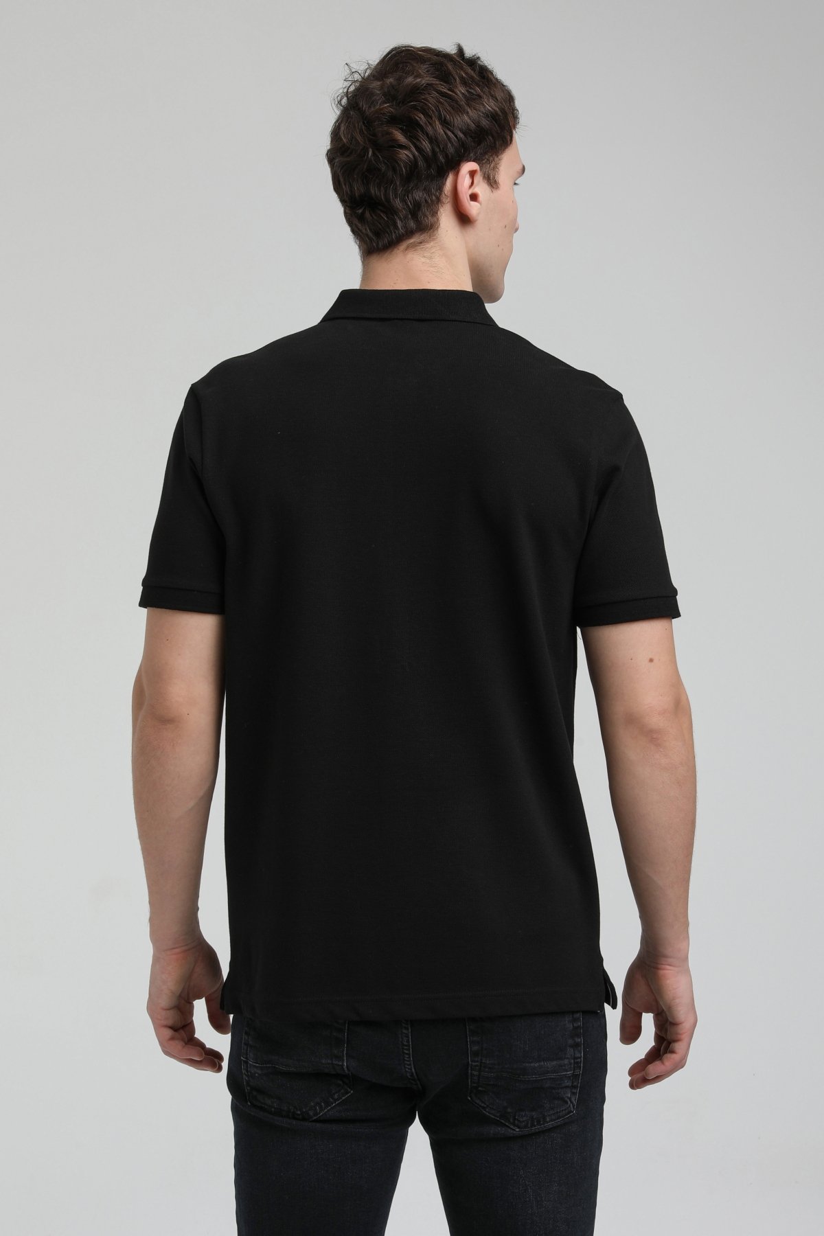 New World Polo Polo Yaka Siyah Regular Custom Polo 23SSM10255