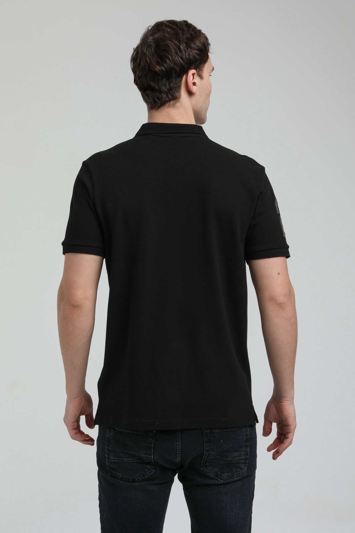 New World Polo Polo Yaka Siyah Regular Custom Polo 23SSM10253