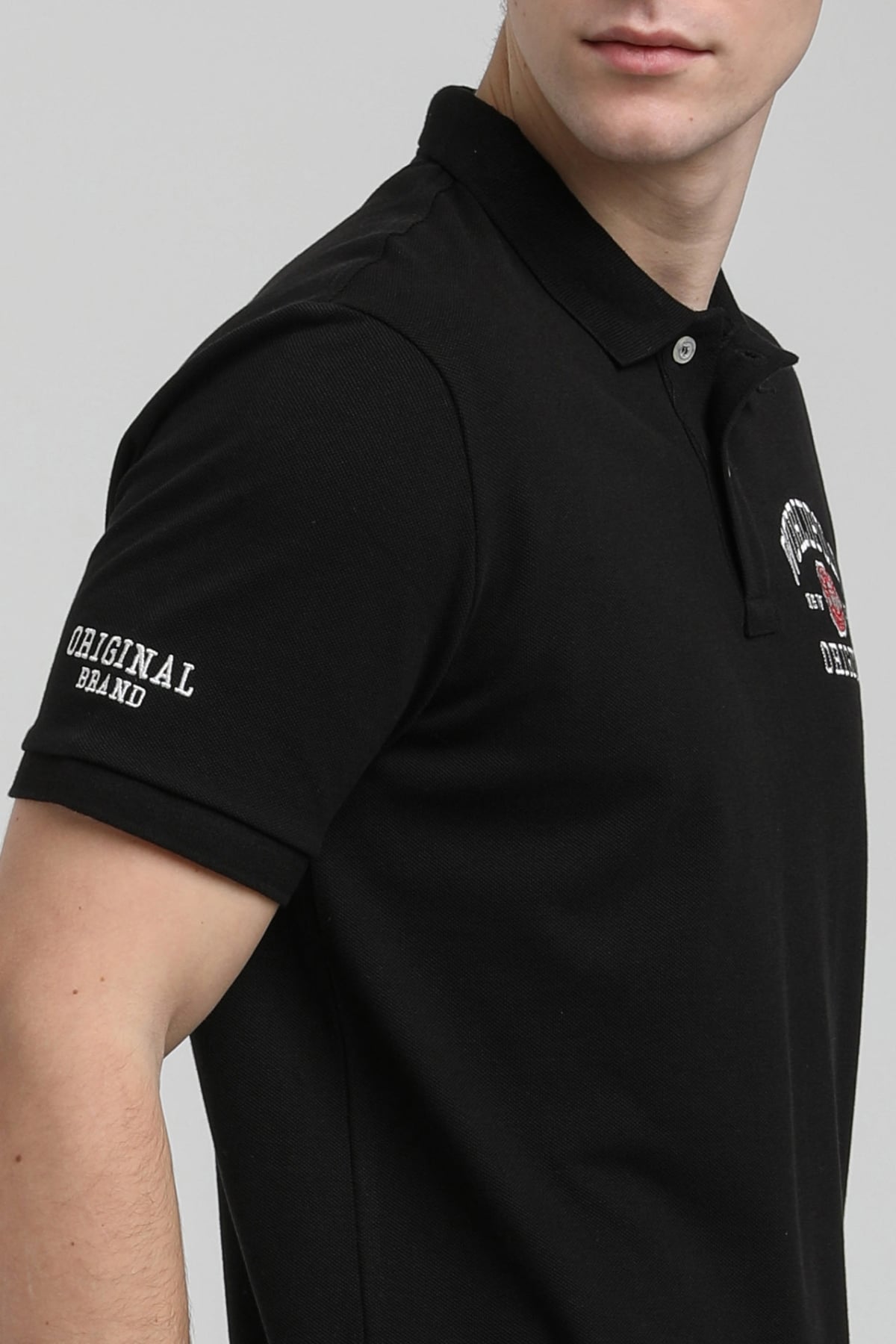 New World Polo Polo Yaka Siyah Regular Custom Polo 23SSM10250