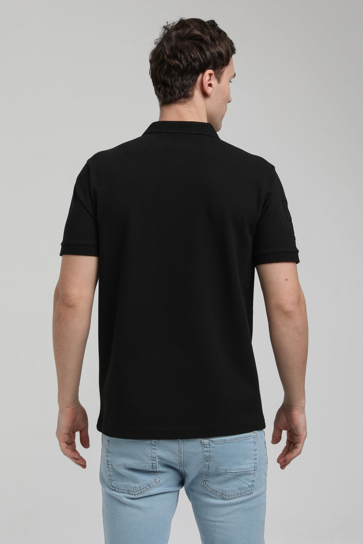 New World Polo Polo Yaka Siyah Regular Custom Polo 23SSM10256