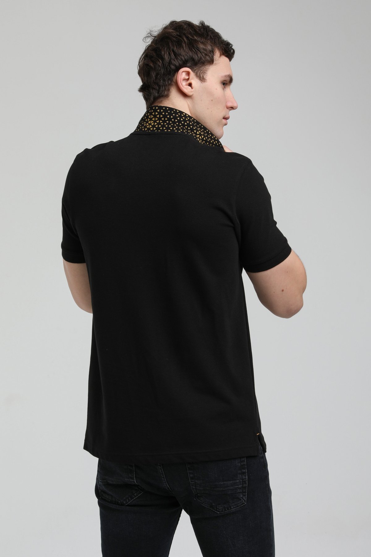 New World Polo Polo Yaka Siyah Regular Custom Polo 23SSM10251