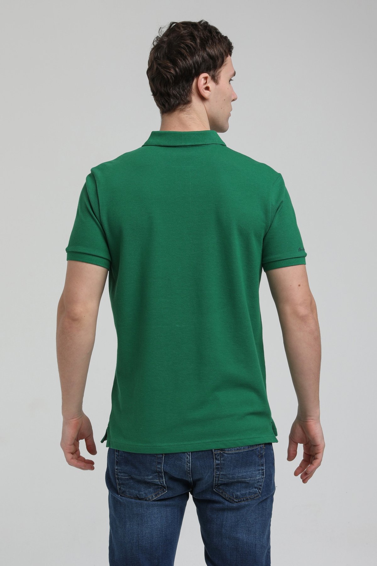 New World Polo Polo Yaka Yeşil Regular Custom Polo 23SSM10248