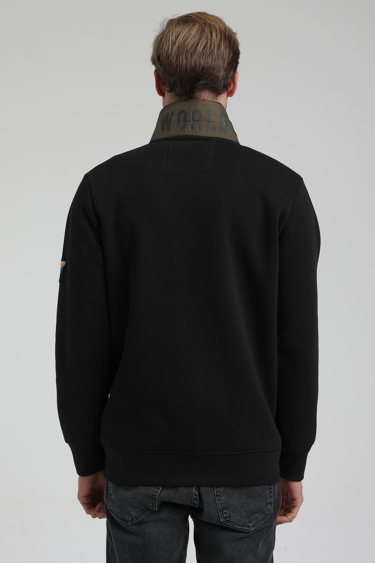 New World Polo Takım Siyah Slim Fit Eşofman 22FWM64038