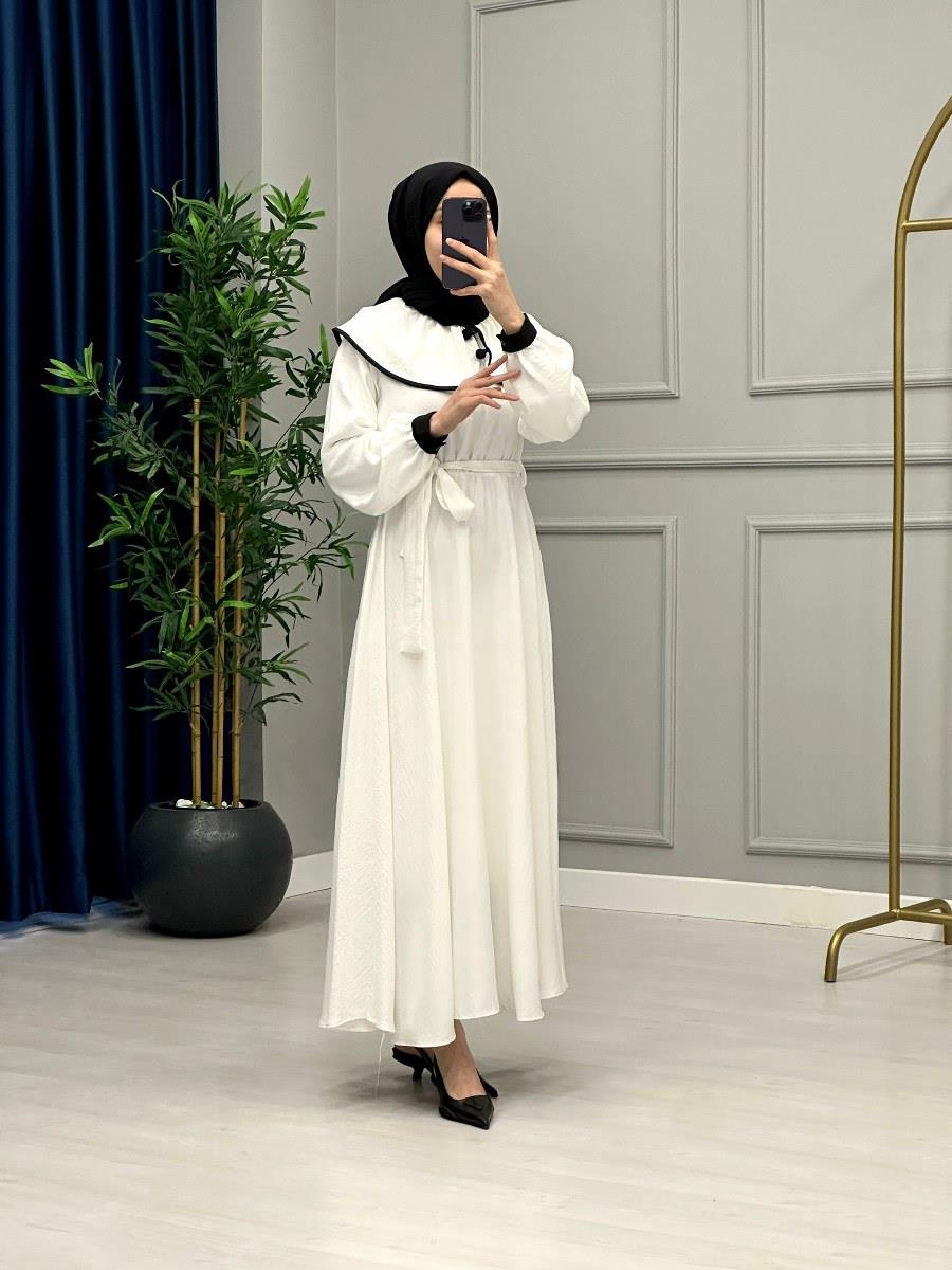 Berika Elbise Beyaz