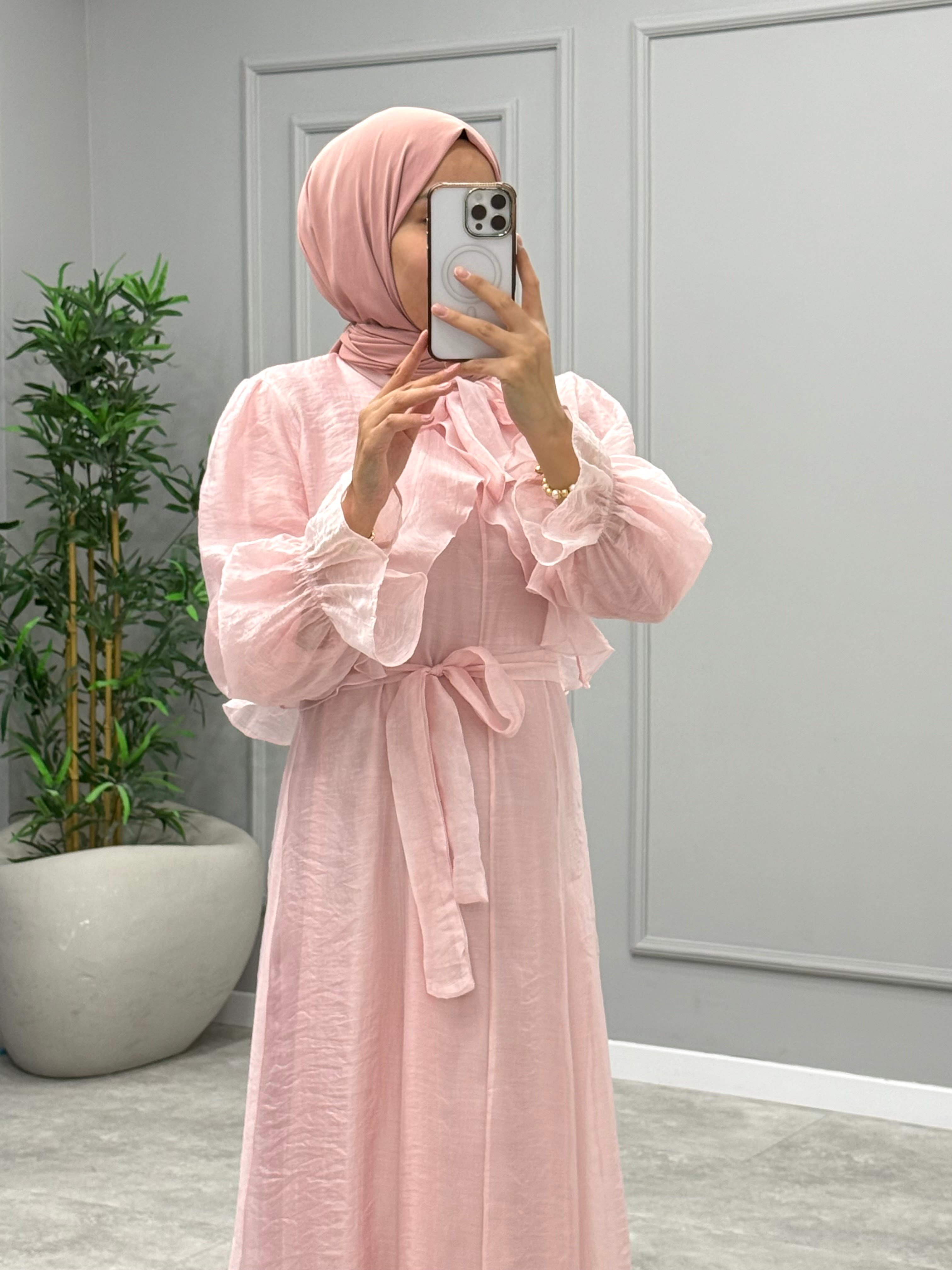 Candy Bolerolu Elbise -Pembe